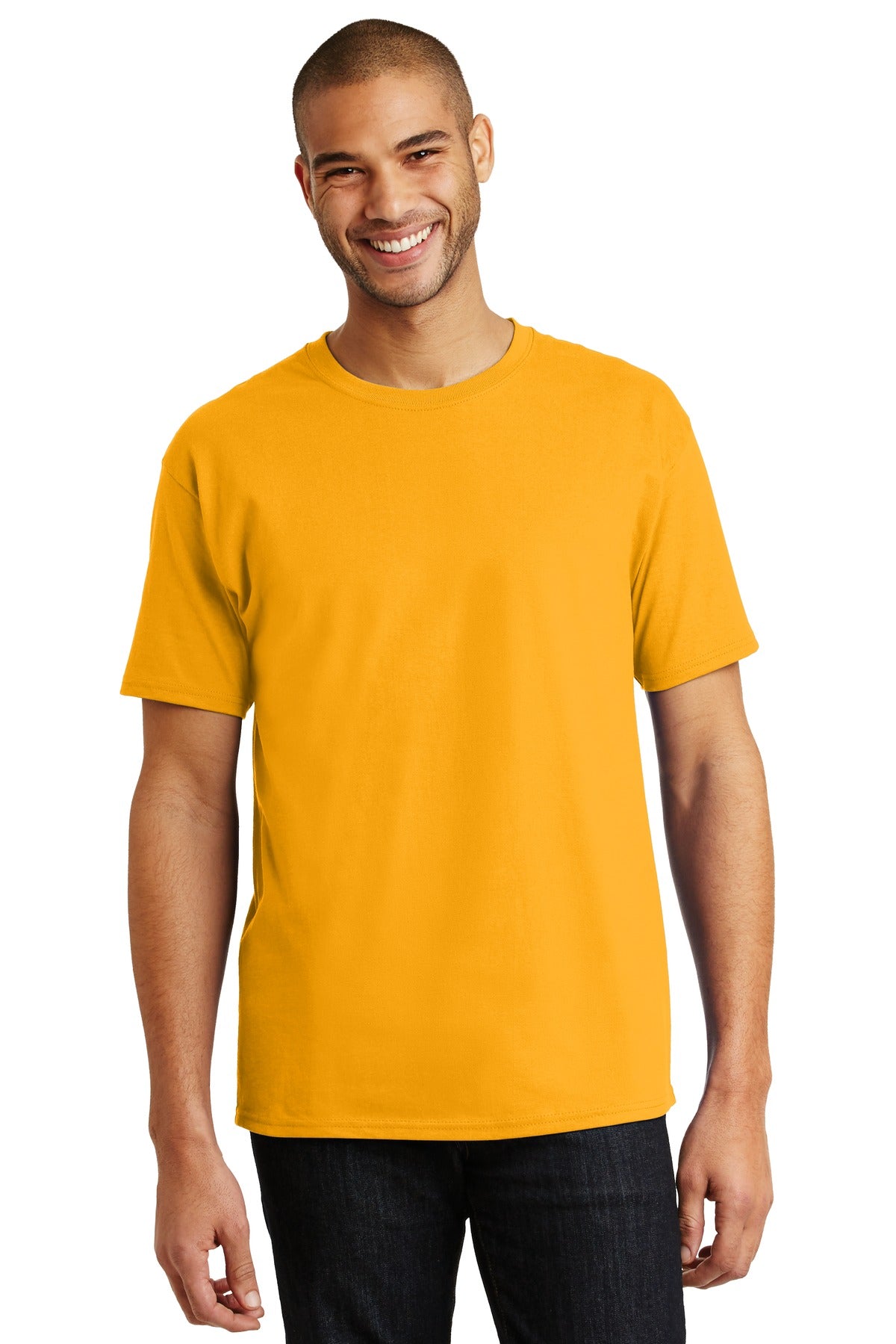 T-Shirts Gold Hanes