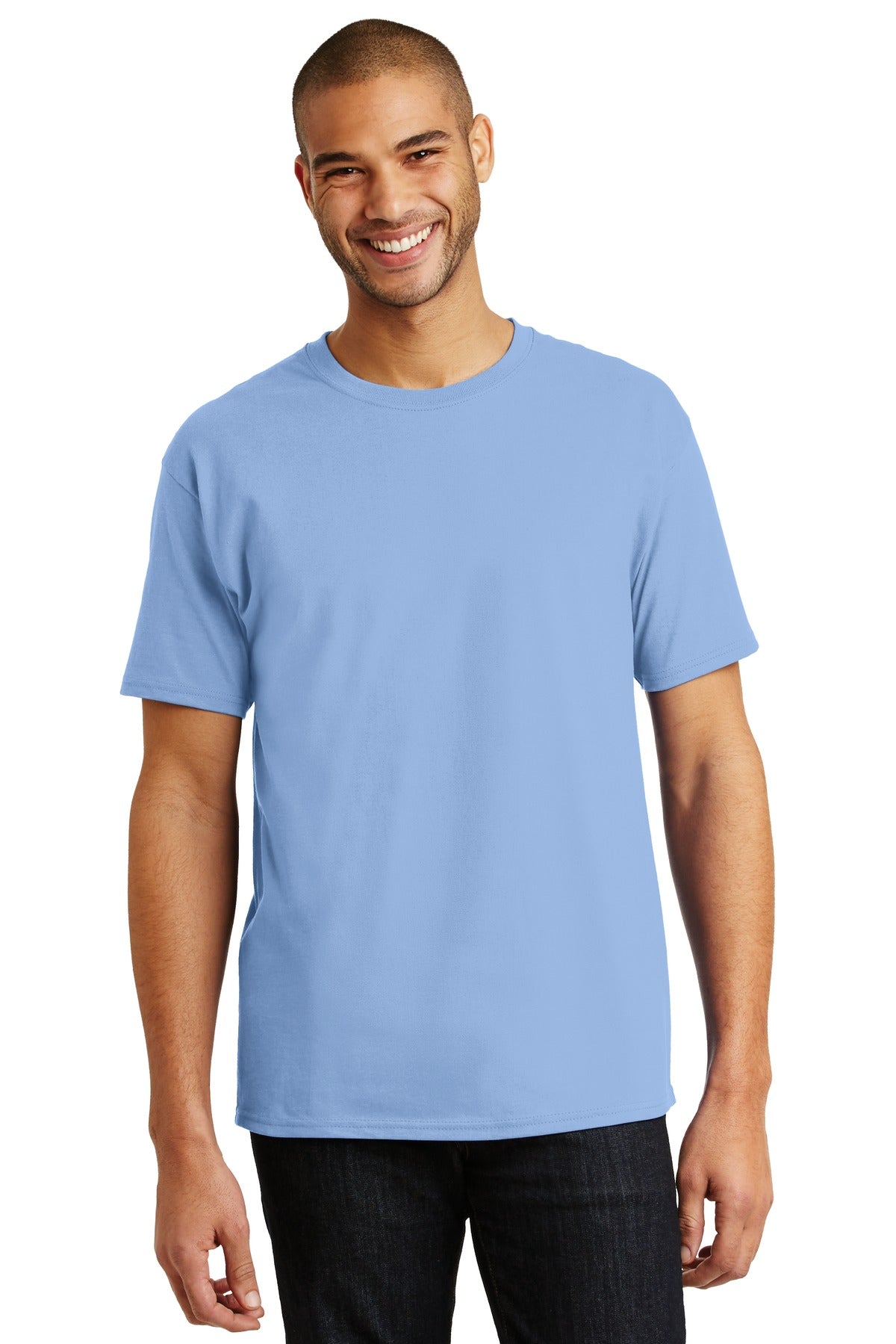 T-Shirts Light Blue Hanes