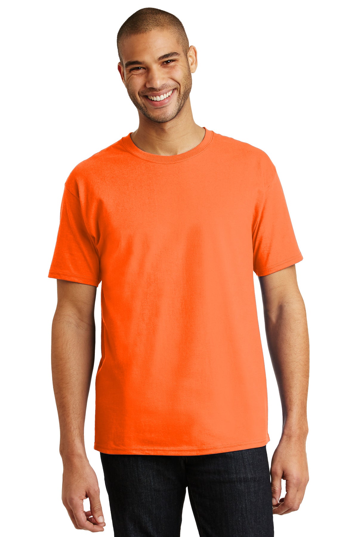 T-Shirts Safety Orange Hanes