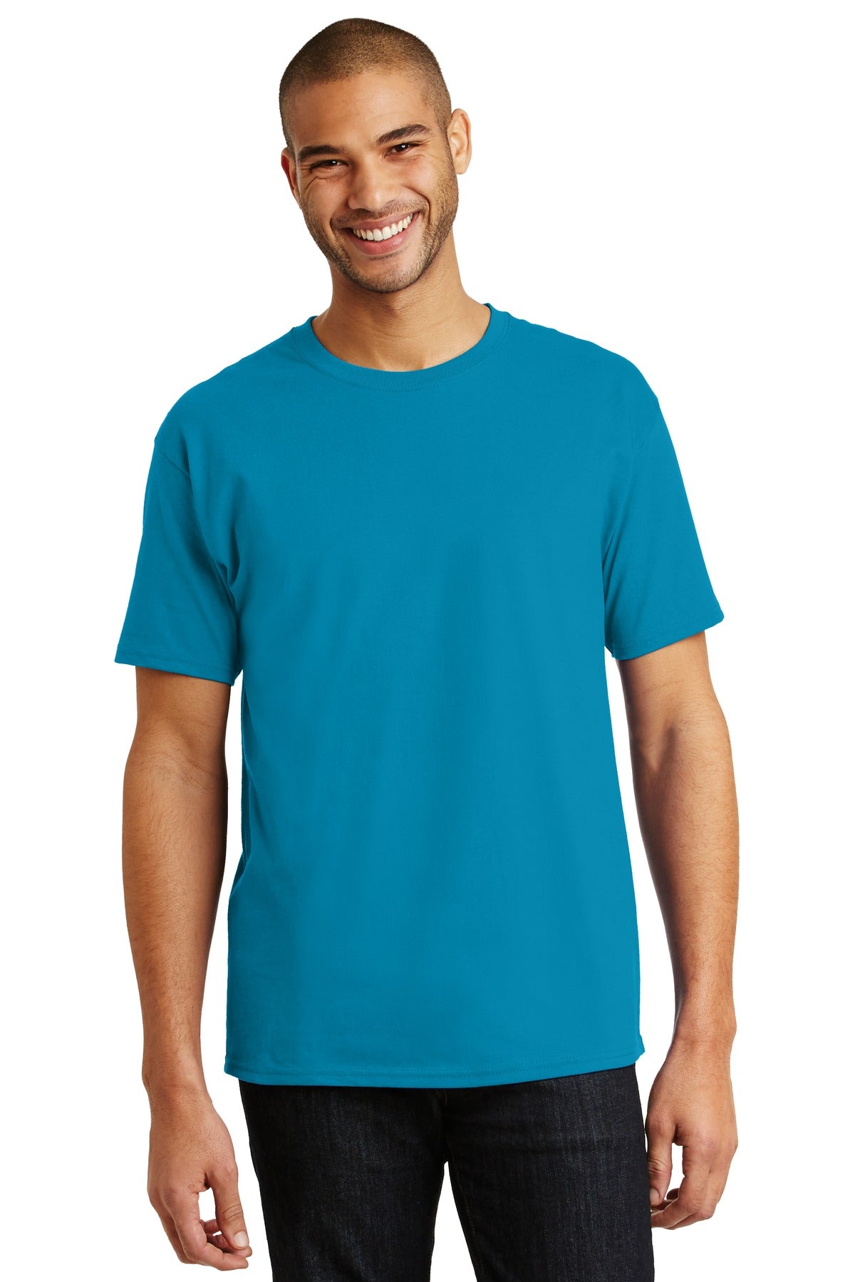 T-Shirts Teal Hanes