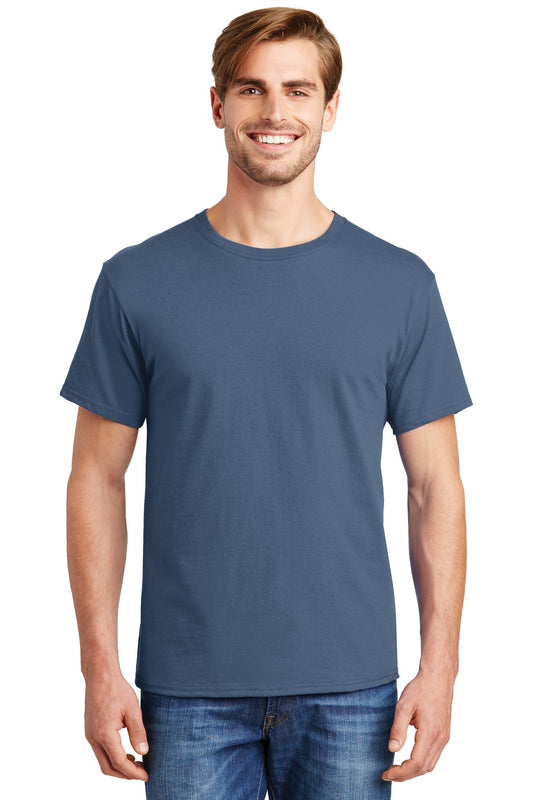 T-Shirts Denim Blue Hanes