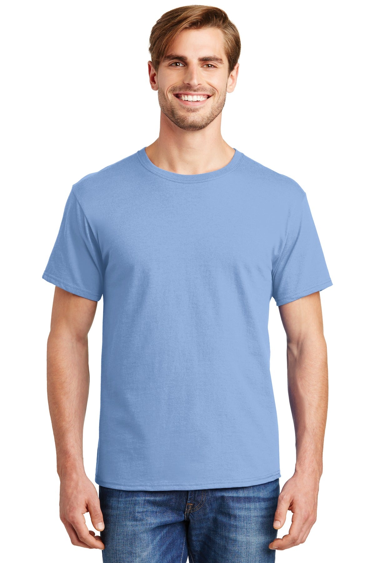 T-Shirts Light Blue Hanes