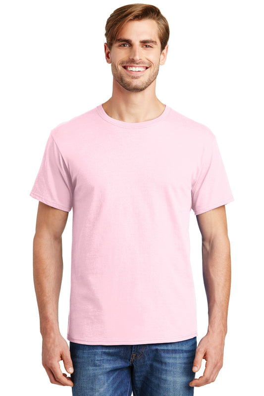 T-Shirts Pale Pink Hanes
