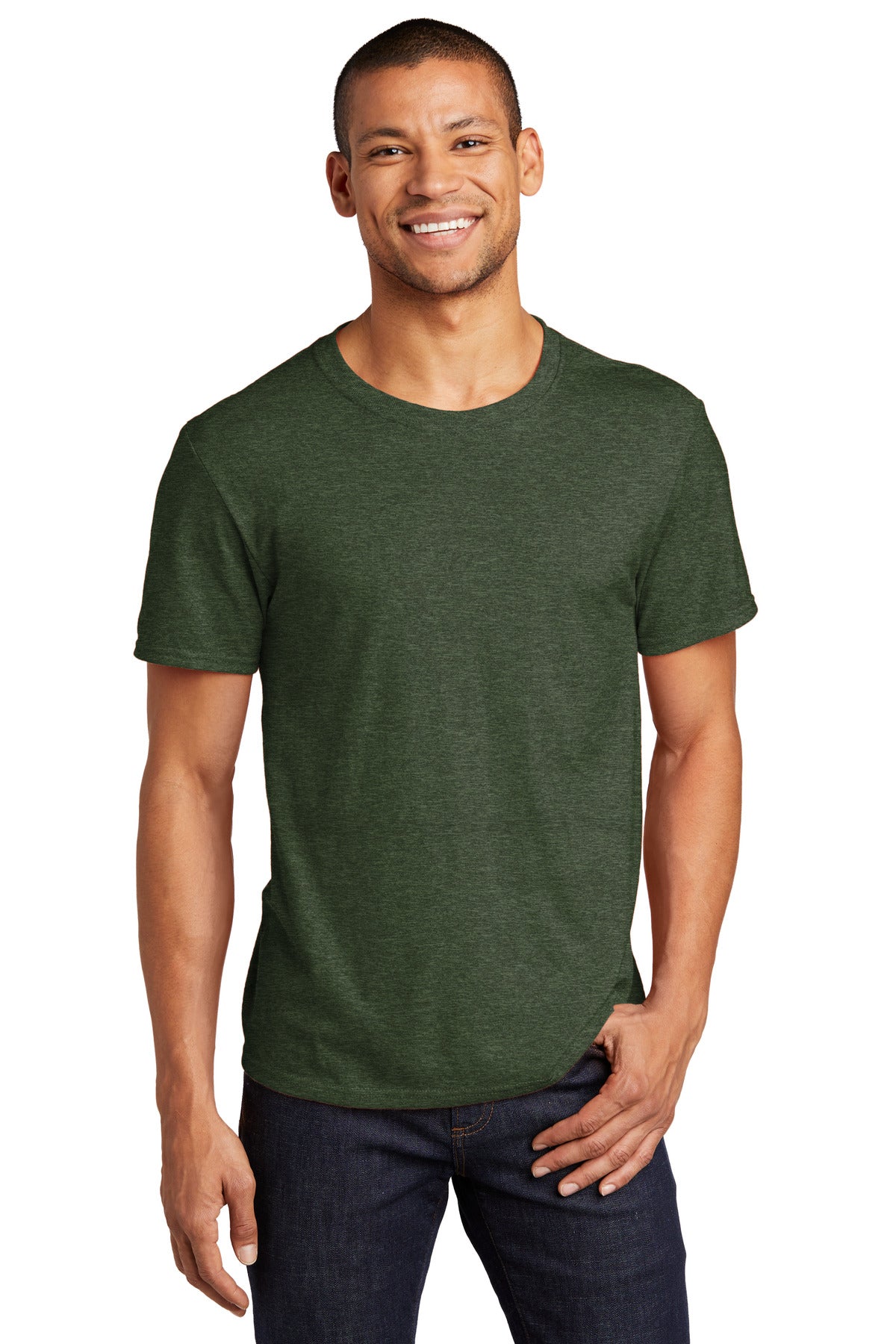 T-Shirts Military Green Heather Jerzees