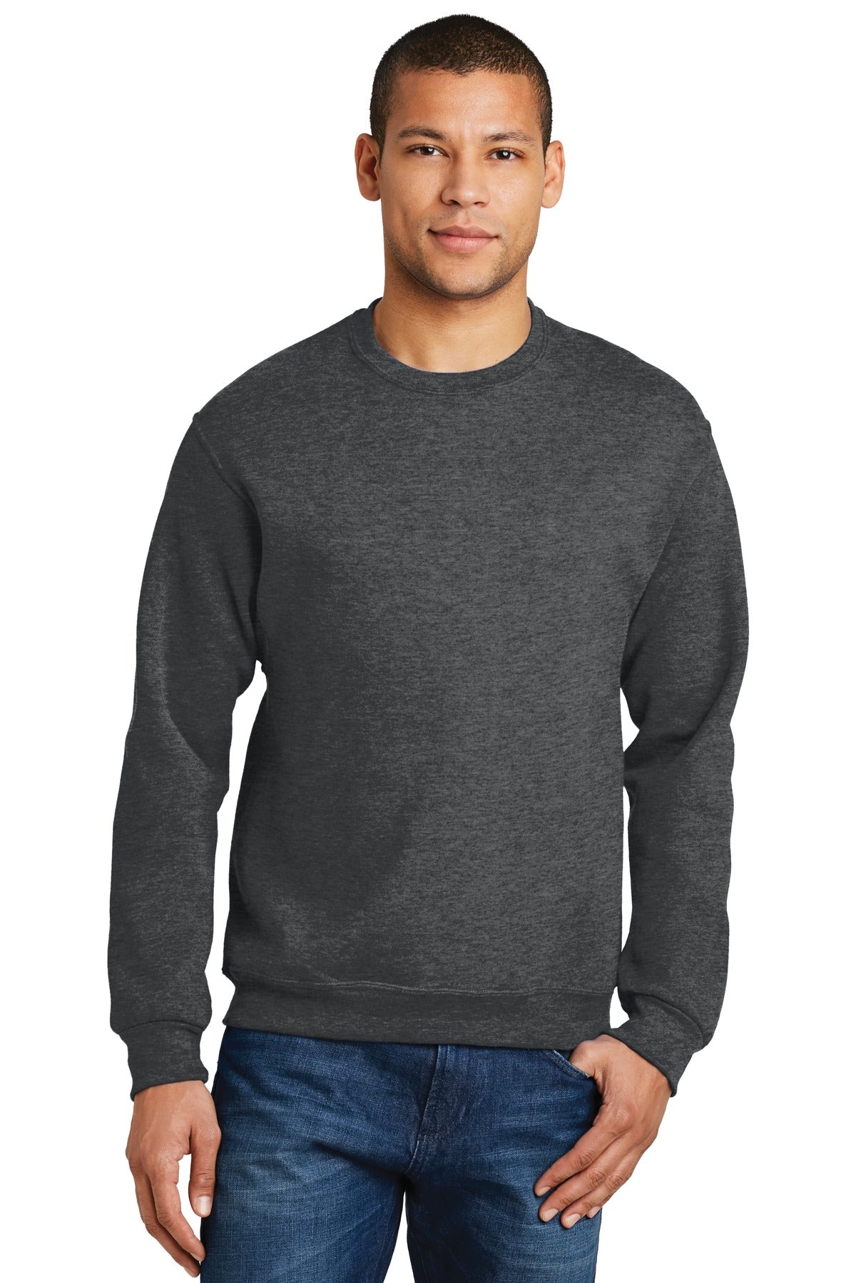 Sweatshirts/Fleece Black Heather Jerzees