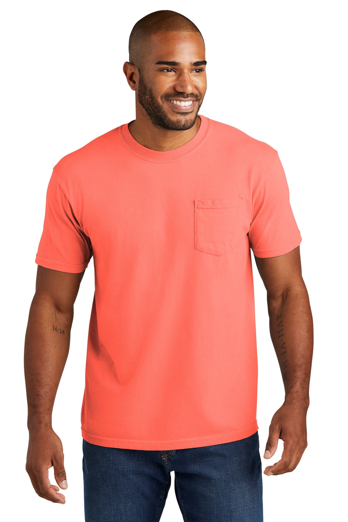 T-Shirts Neon Red Orange Comfort Colors