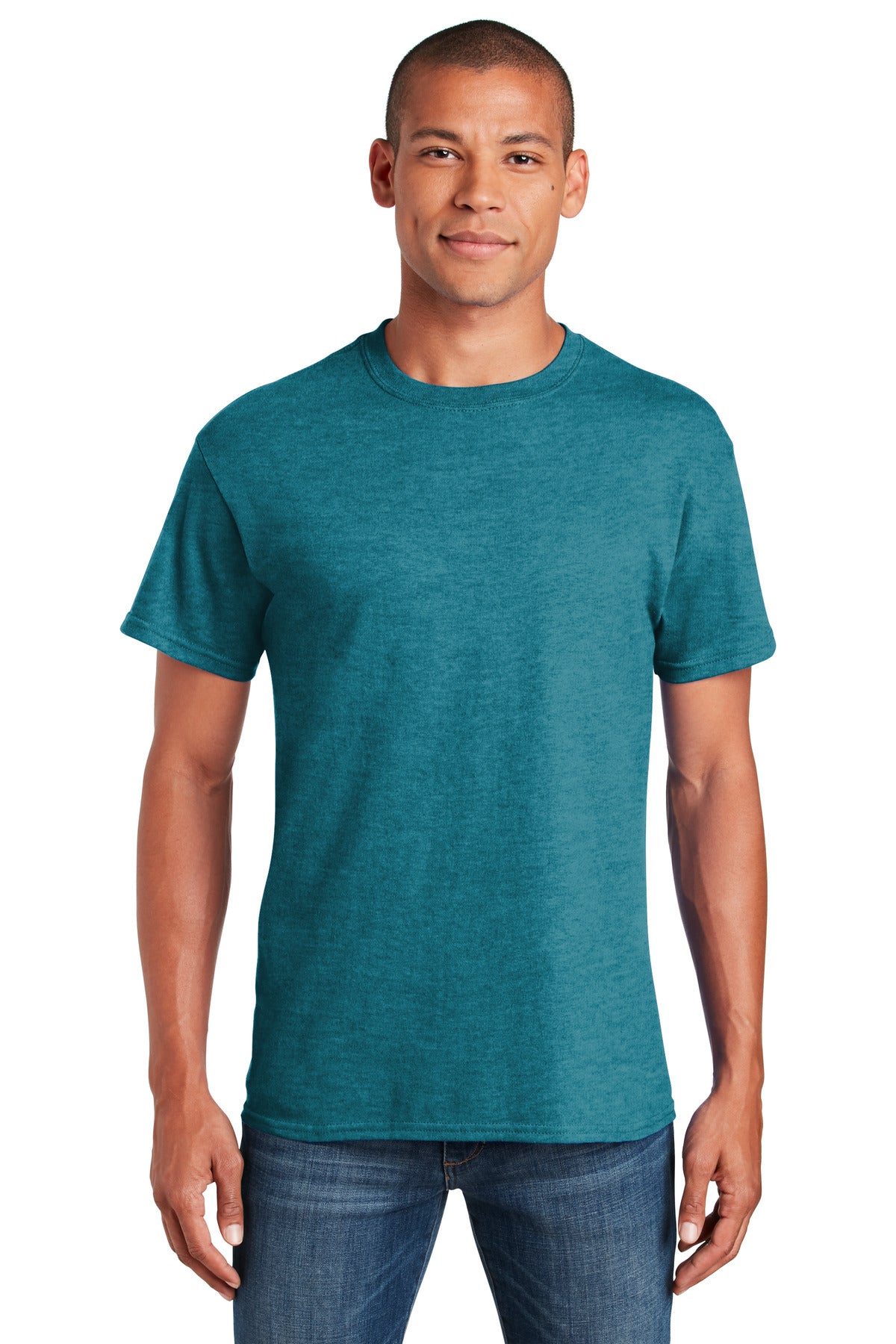 T-Shirts Heather Galapagos Blue Gildan
