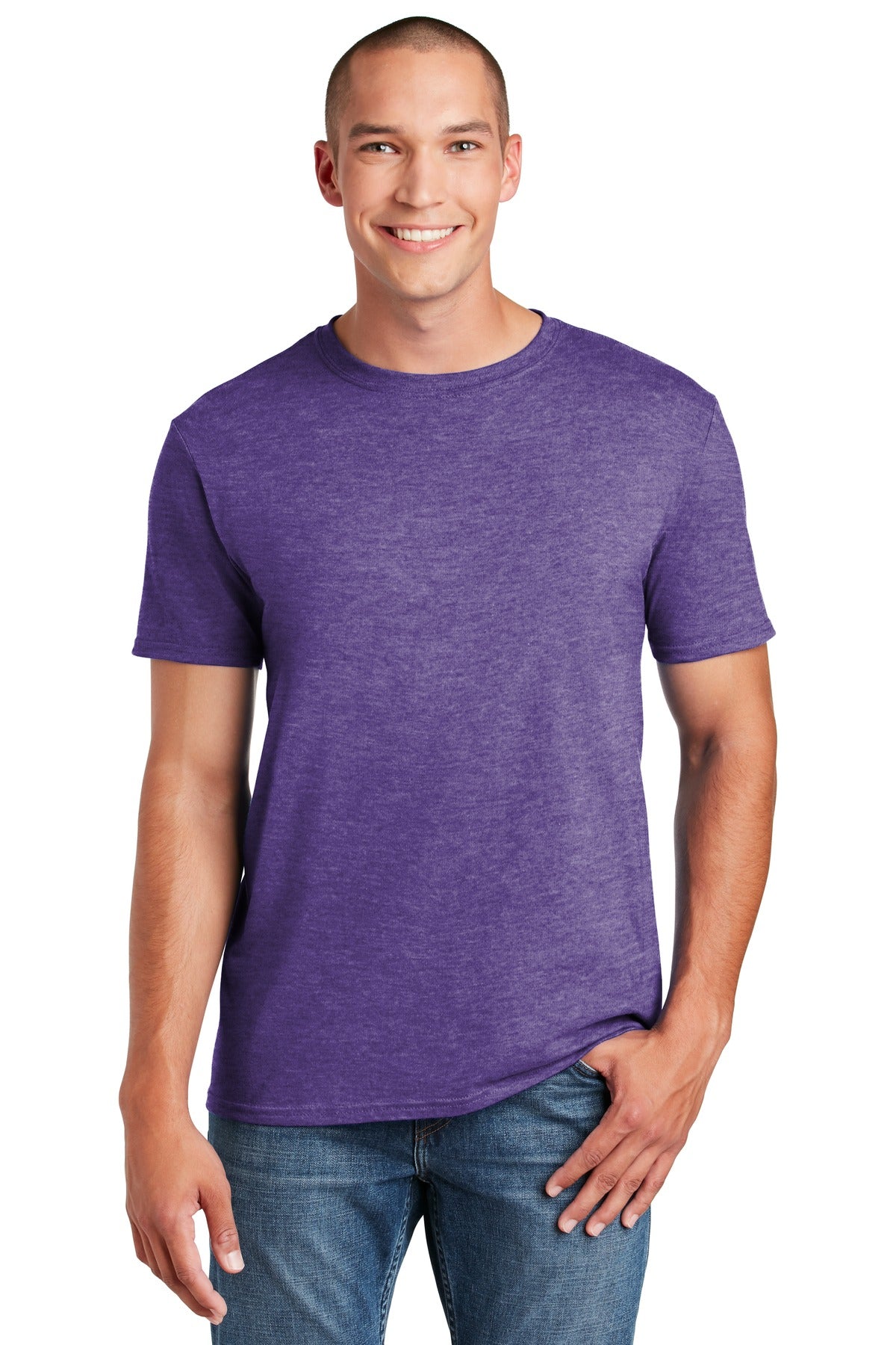 T-Shirts Heather Purple Gildan
