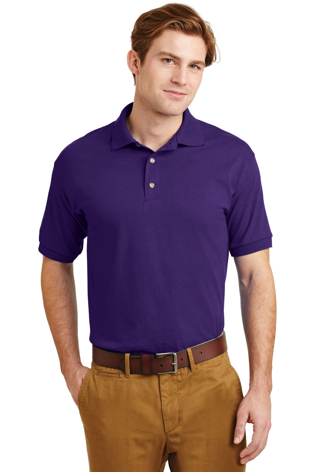 Polos/Knits Purple Gildan