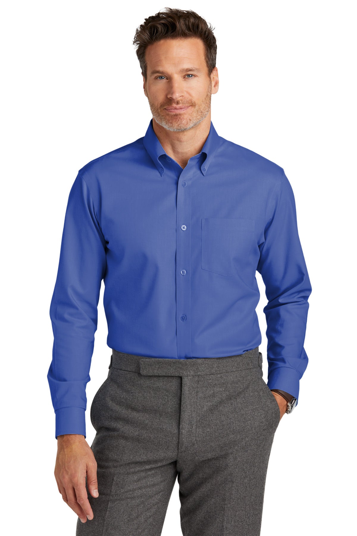 Woven Shirts Cobalt Blue Brooks Brothers