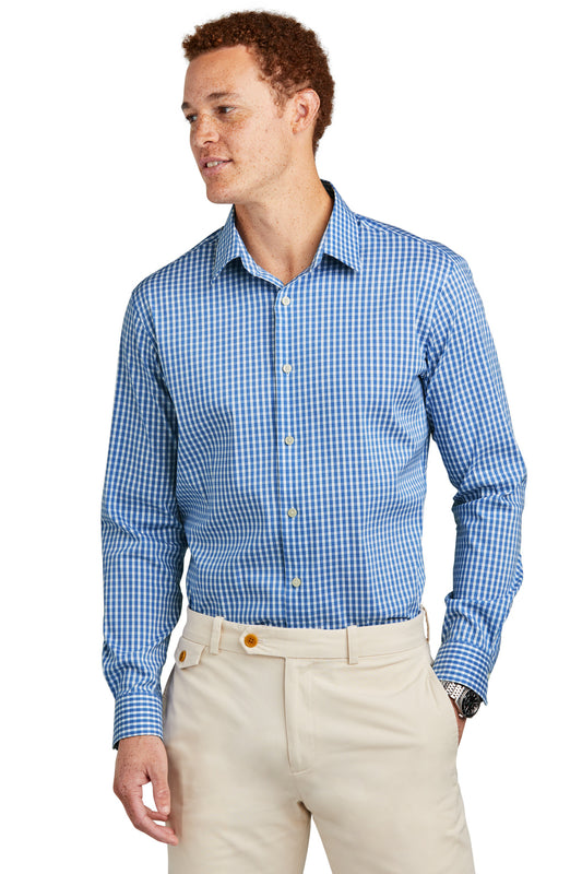 Woven Shirts Charter Blue Check Brooks Brothers