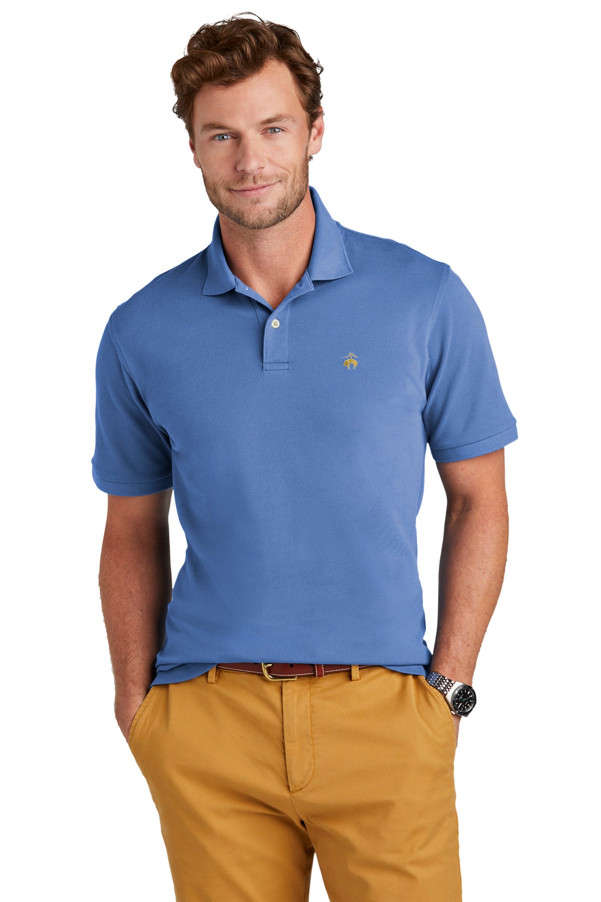 Polos/Knits Charter Blue Brooks Brothers