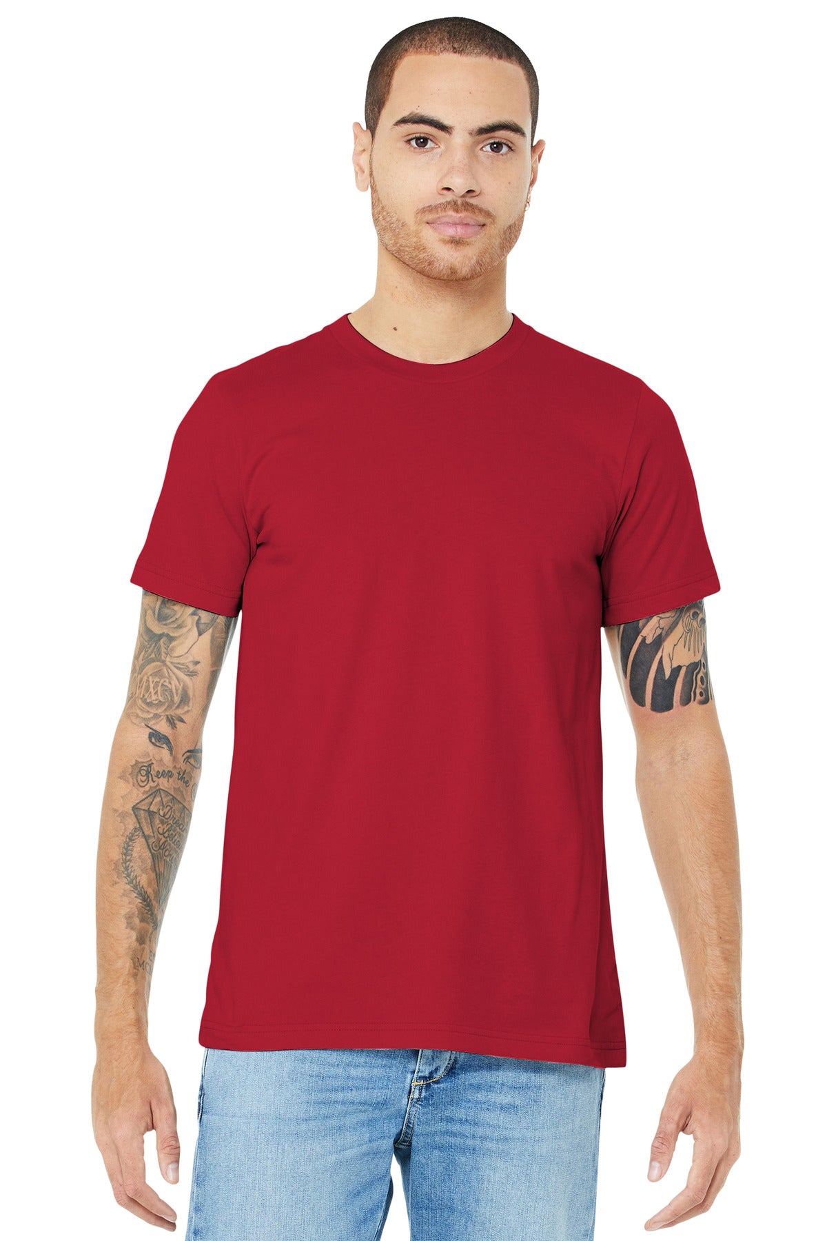T-Shirts Canvas Red Bella + Canvas