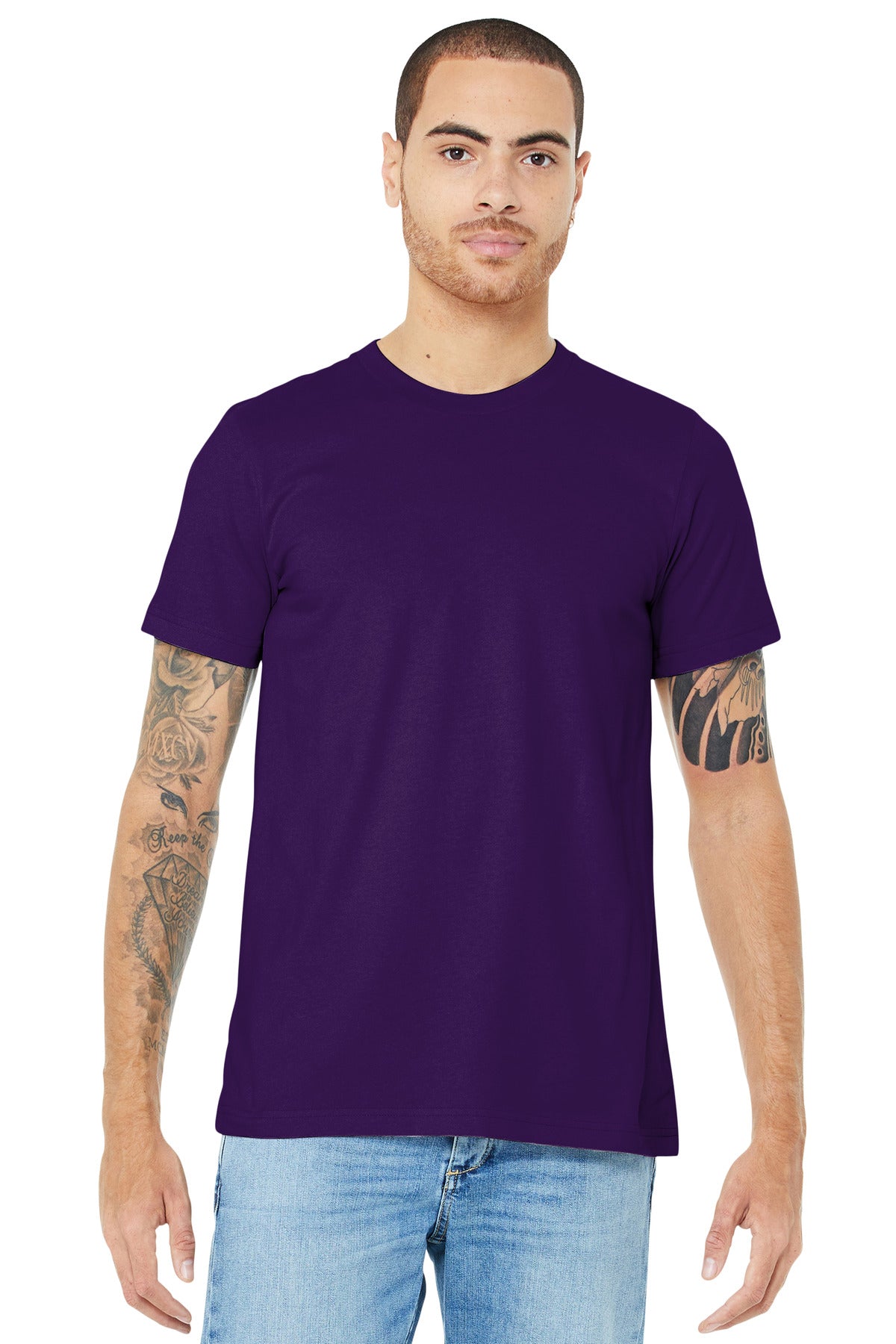 T-Shirts Team Purple Bella + Canvas