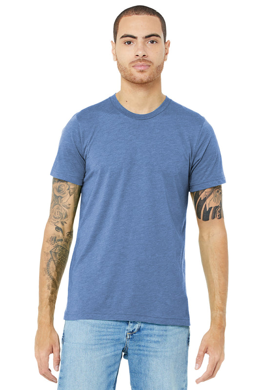 T-Shirts Blue Triblend Bella + Canvas