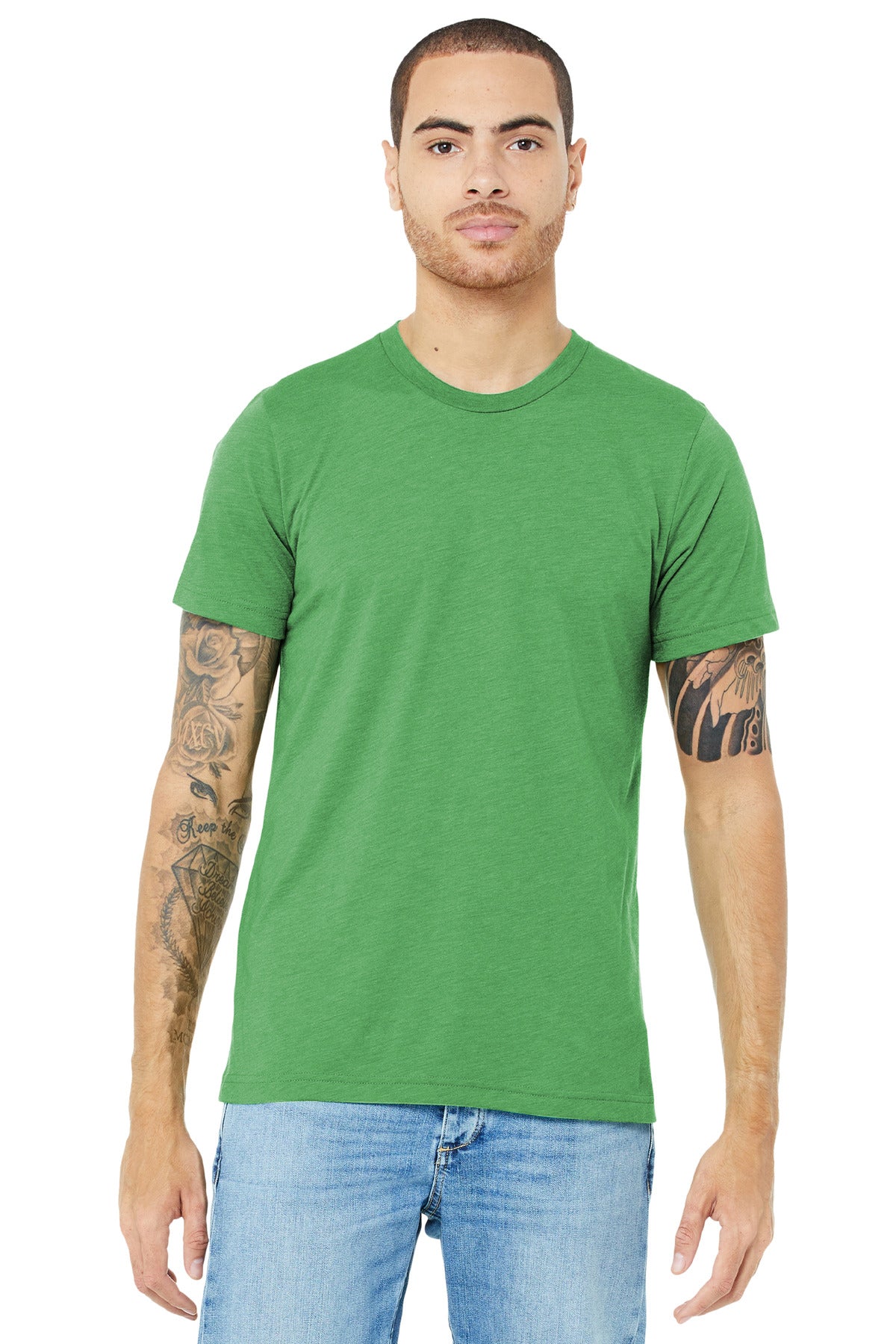 T-Shirts Green Triblend Bella + Canvas