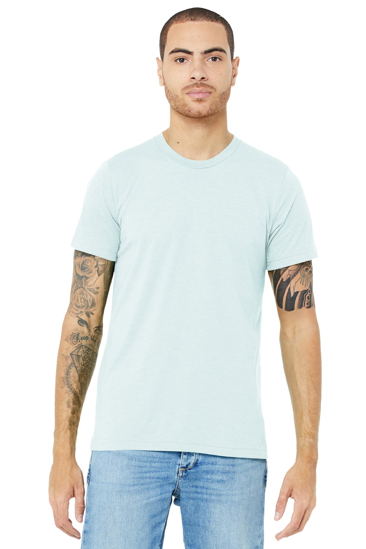 T-Shirts Ice Blue Triblend Bella + Canvas