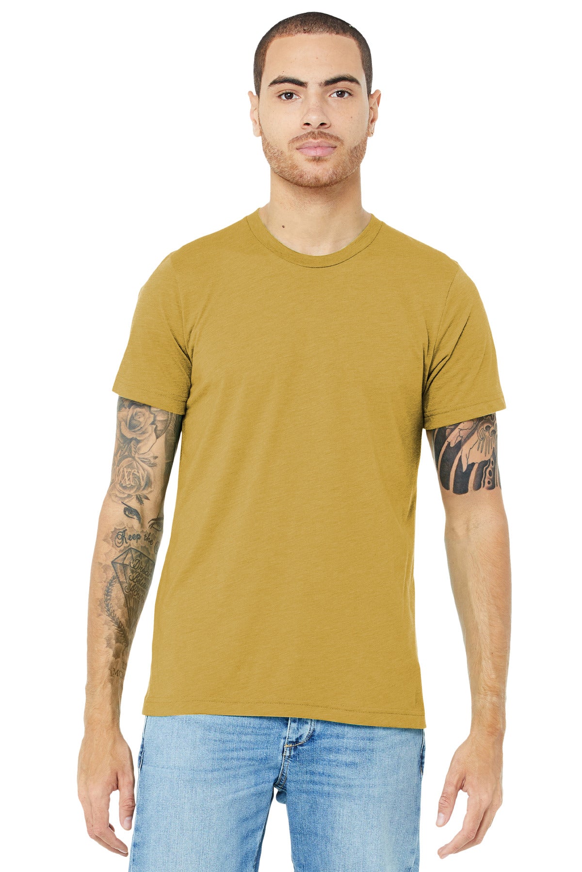 T-Shirts Mustard Triblend Bella + Canvas