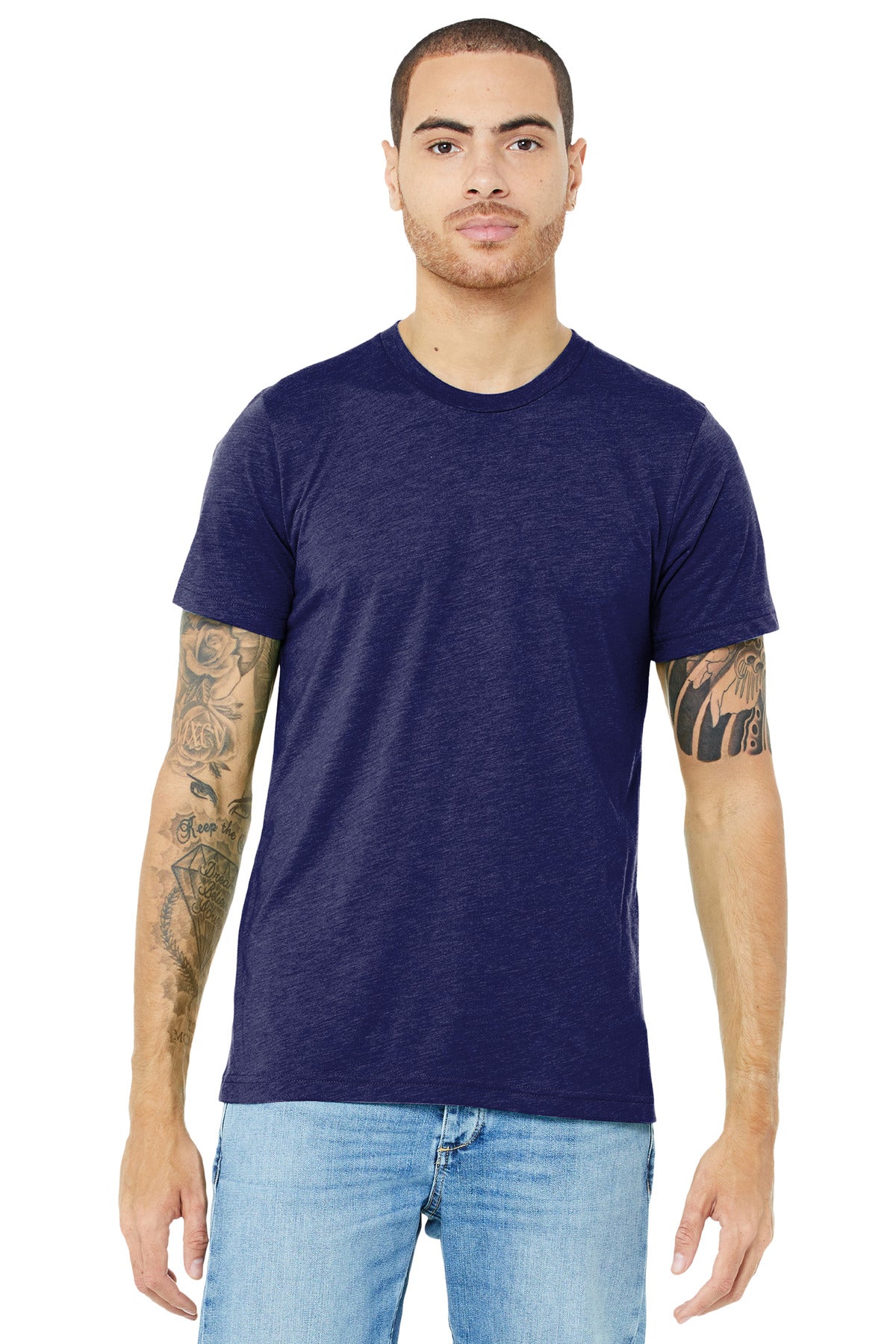 T-Shirts Navy Triblend Bella + Canvas