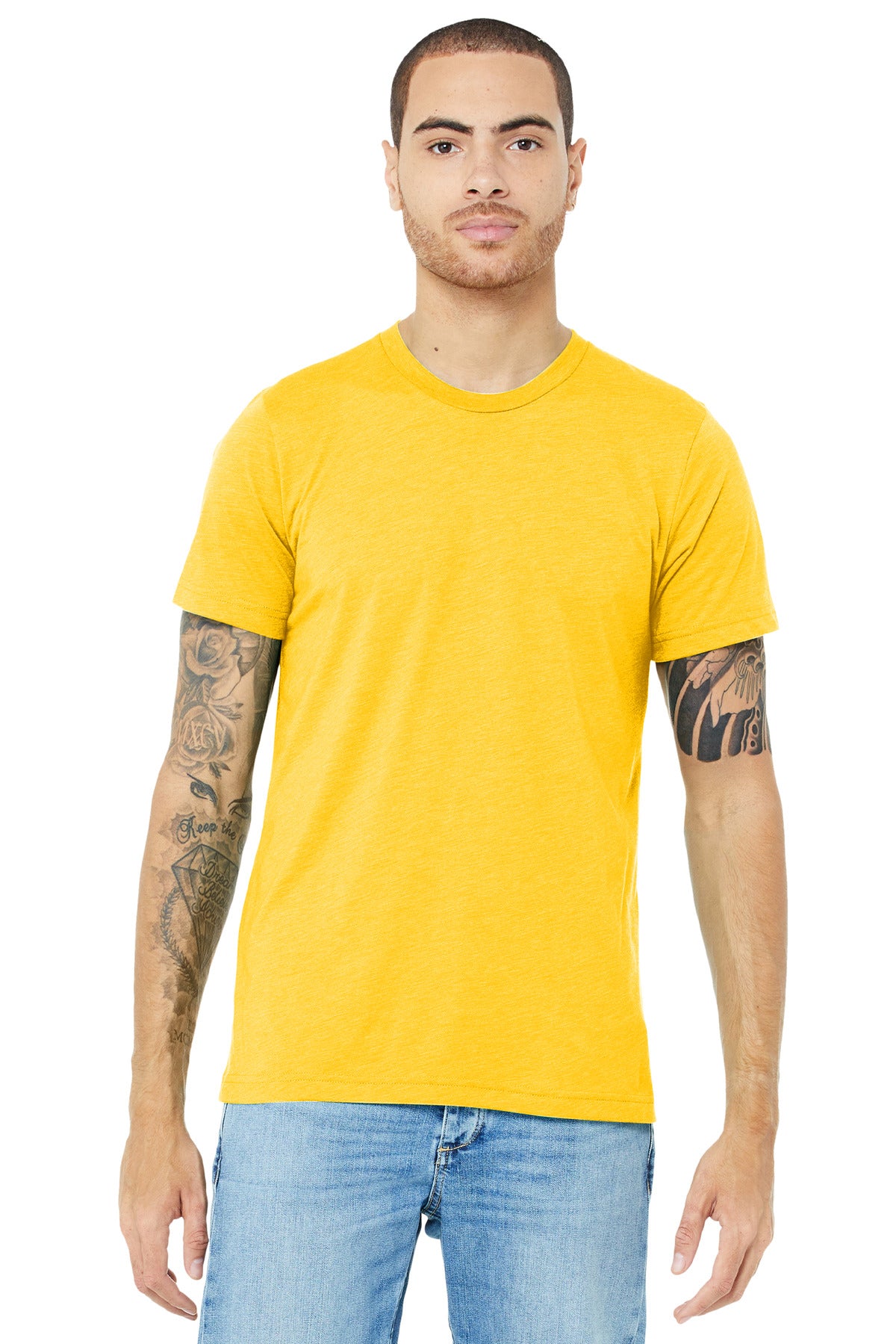 T-Shirts Yellow Gold Triblend Bella + Canvas