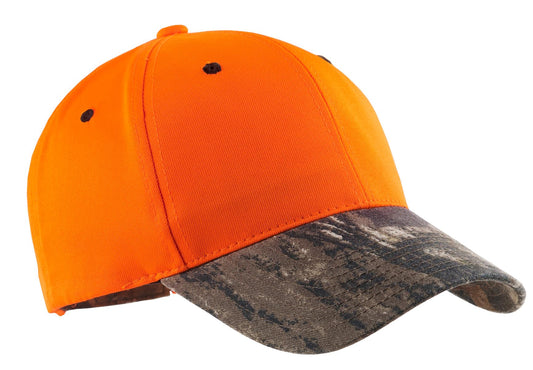 Caps Orange Blaze/ Mossy Oak New Break-Up OSFA Port Authority