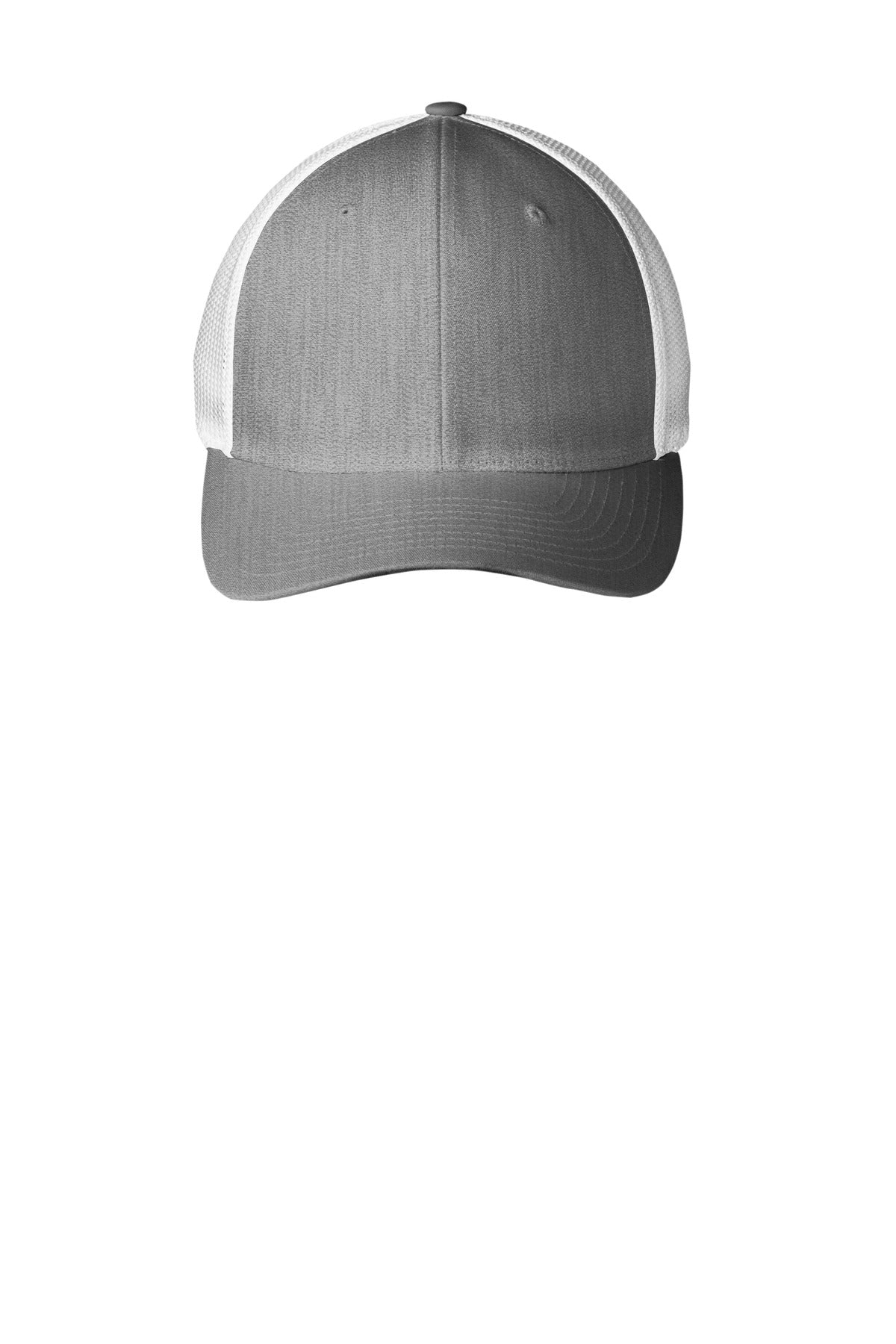 Caps Heather Grey/ White Port Authority