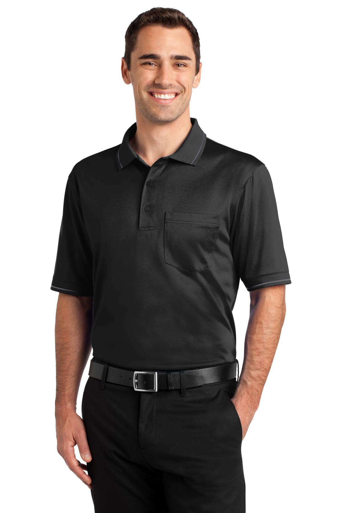 Polos/Knits Black/ Smoke Grey CornerStone