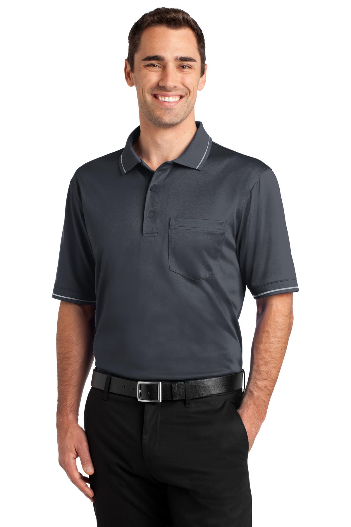 Polos/Knits Charcoal/ Light Grey CornerStone