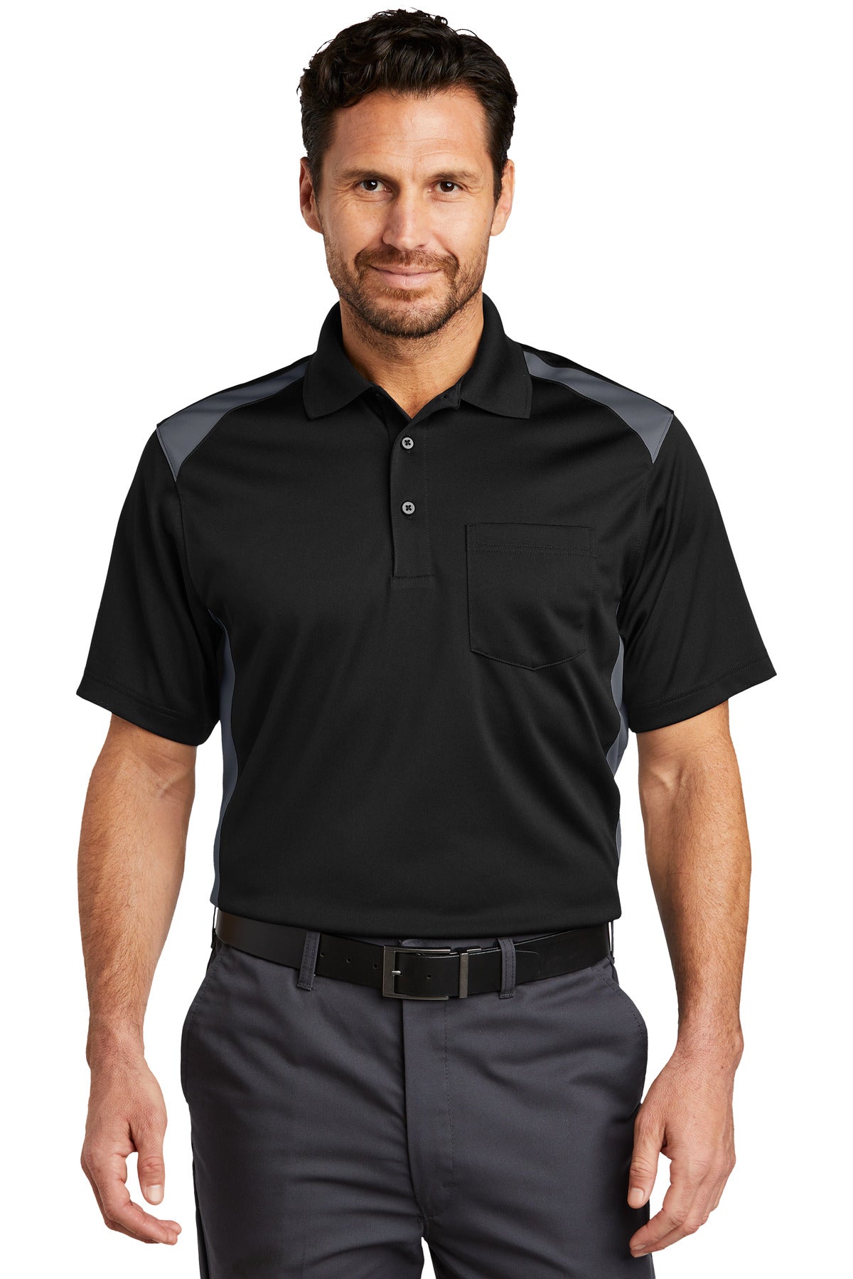 Polos/Knits Black/ Charcoal CornerStone