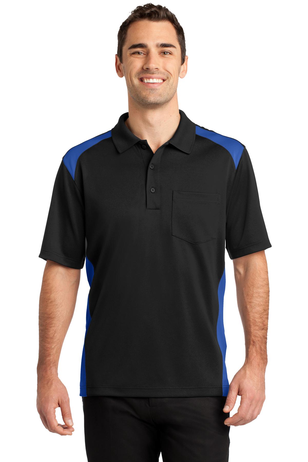 Polos/Knits Black/ Royal CornerStone