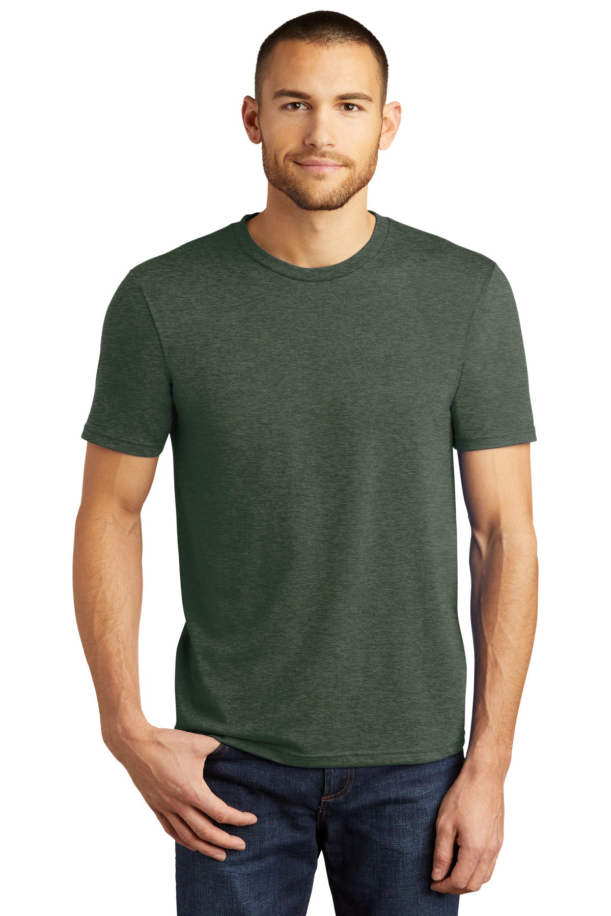 T-Shirts Heathered Forest Green District