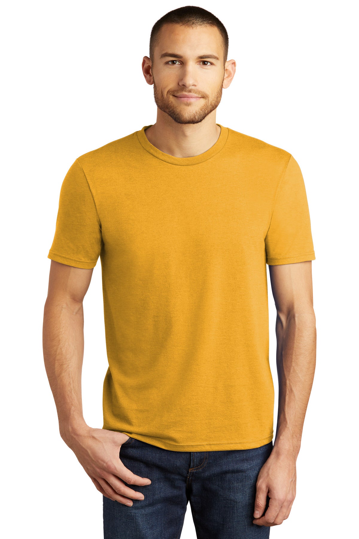 T-Shirts Ochre Yellow Heather District