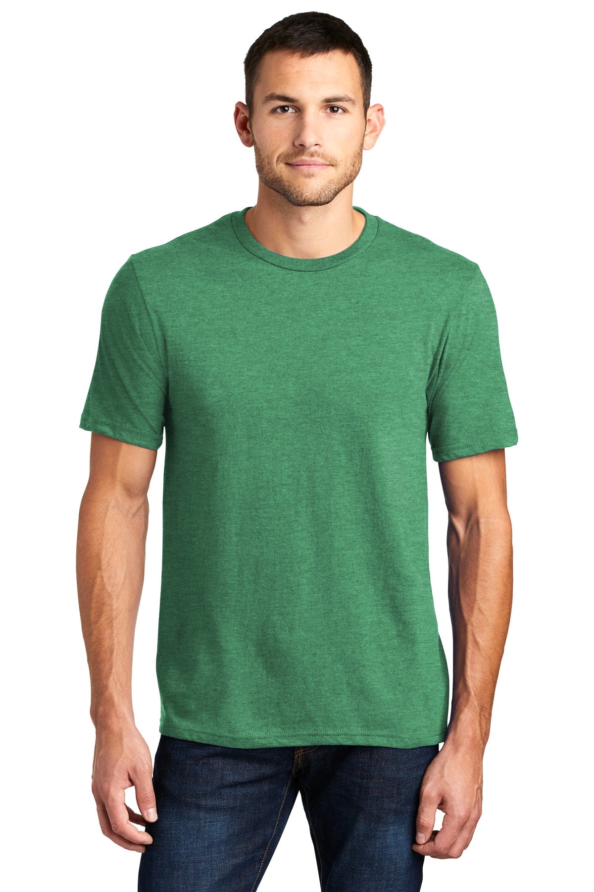 T-Shirts Heathered Kelly Green District