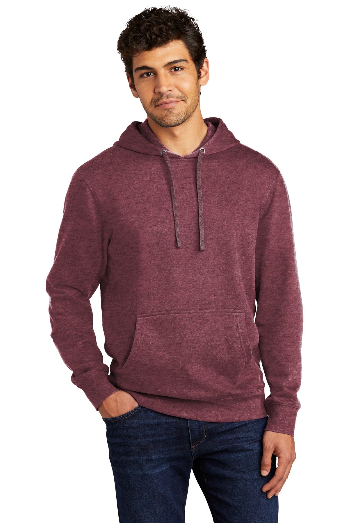 Sweatshirts/Fleece Heathered Cardinal District