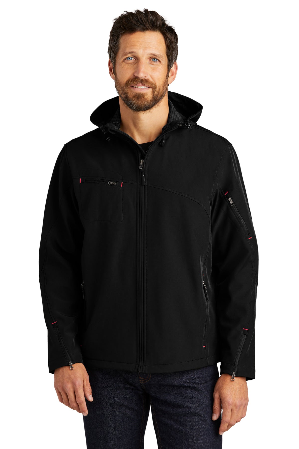 Outerwear Black/ Engine Red Port Authority