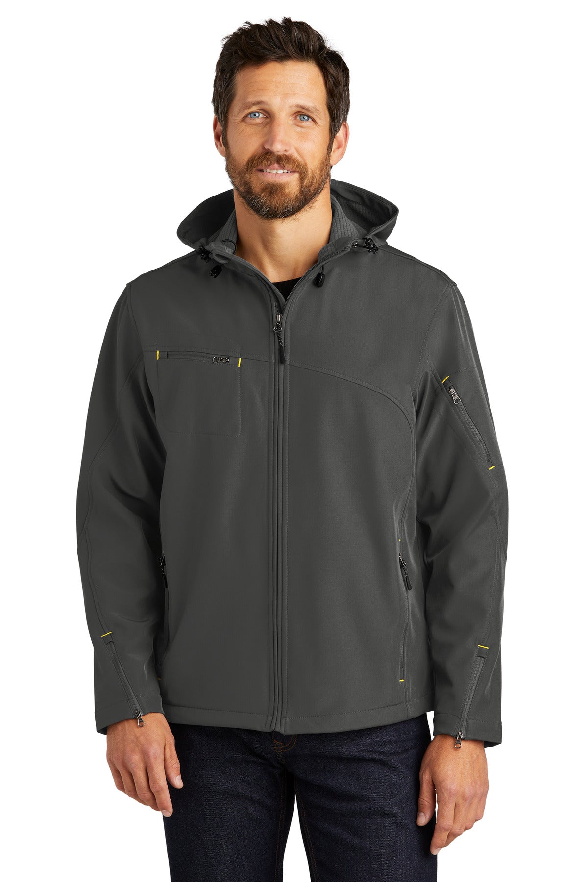 Outerwear Charcoal/ Lemon Yellow Port Authority