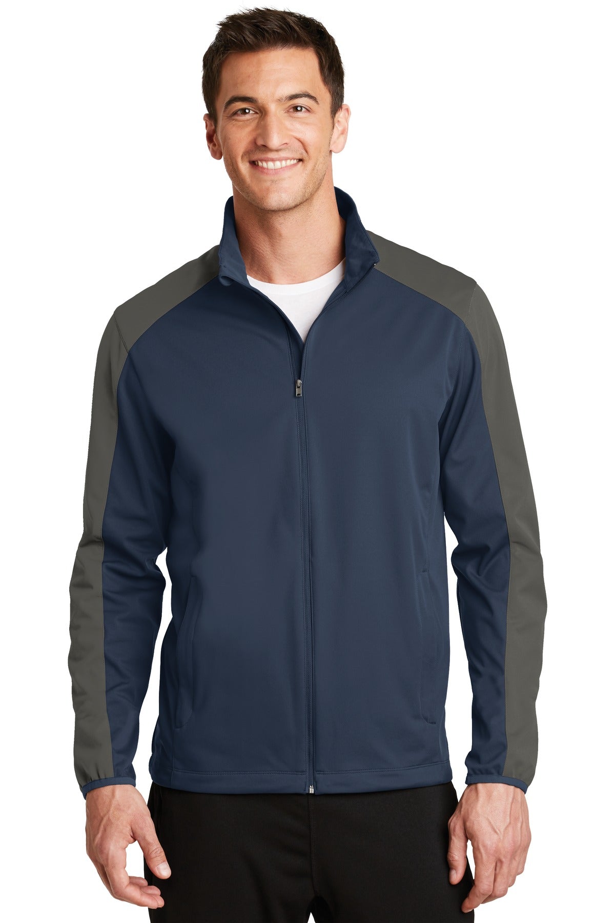Outerwear Dress Blue Navy/ Grey Steel Port Authority