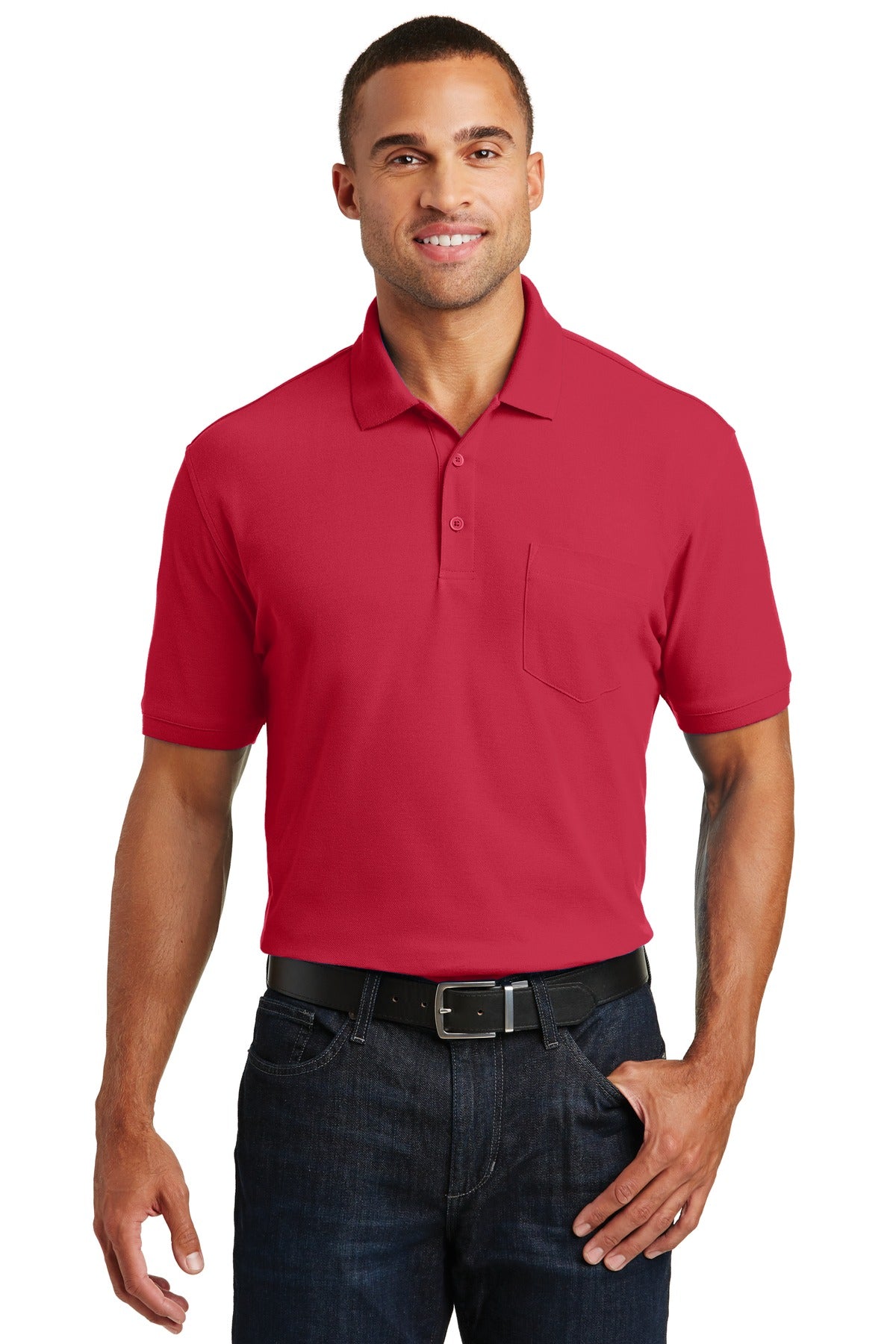 Polos/Knits Rich Red Port Authority