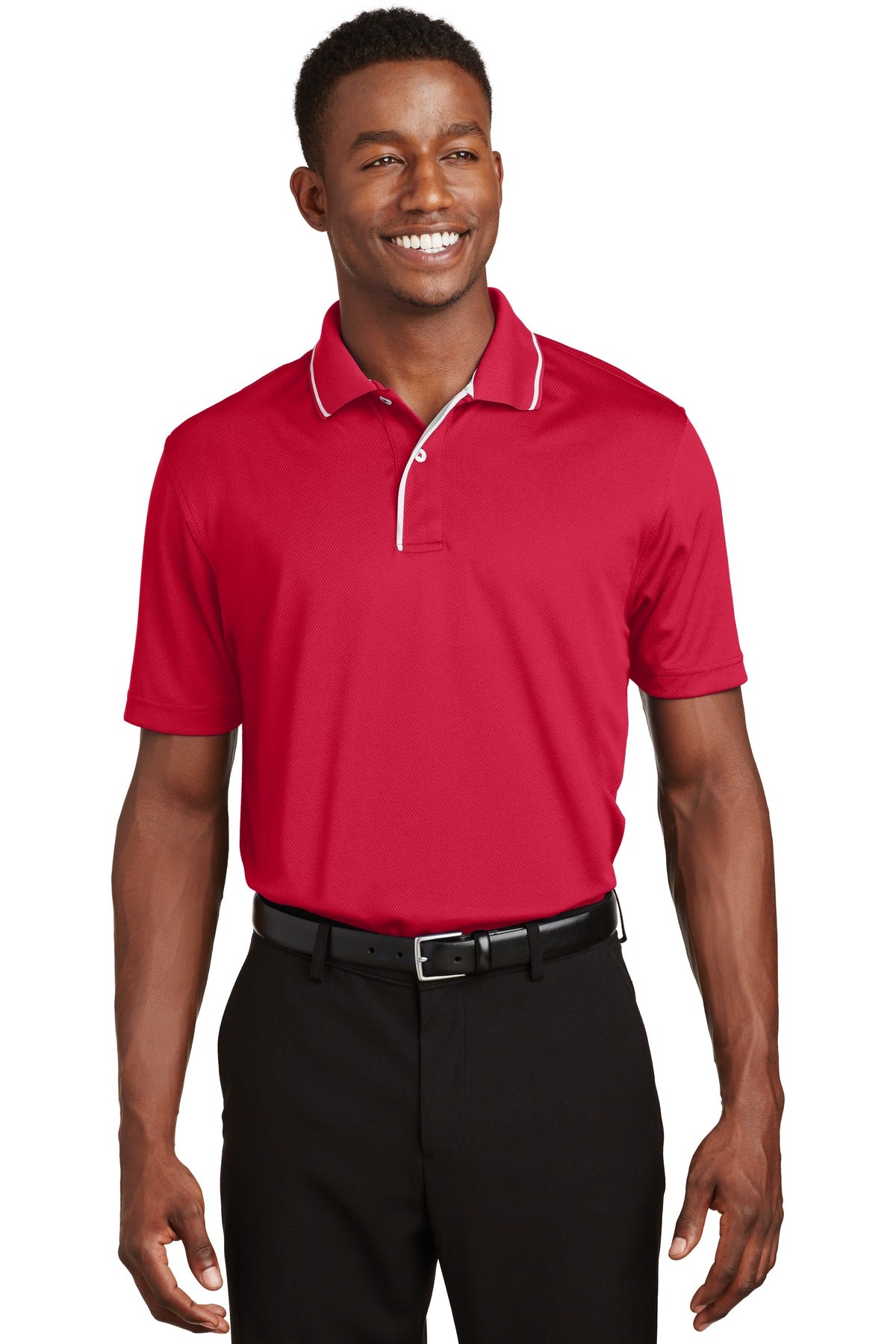Polos/Knits Red/ White Sport-Tek