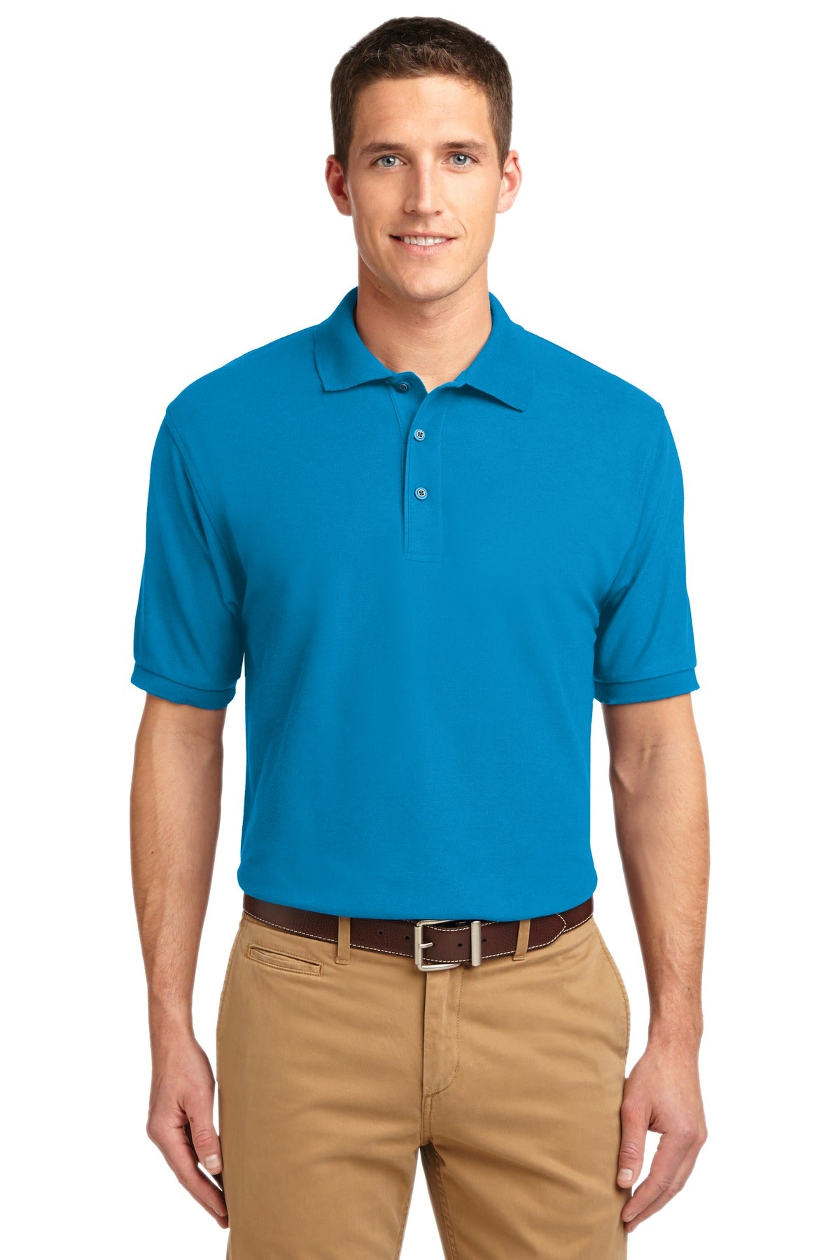 Polos/Knits Turquoise Port Authority