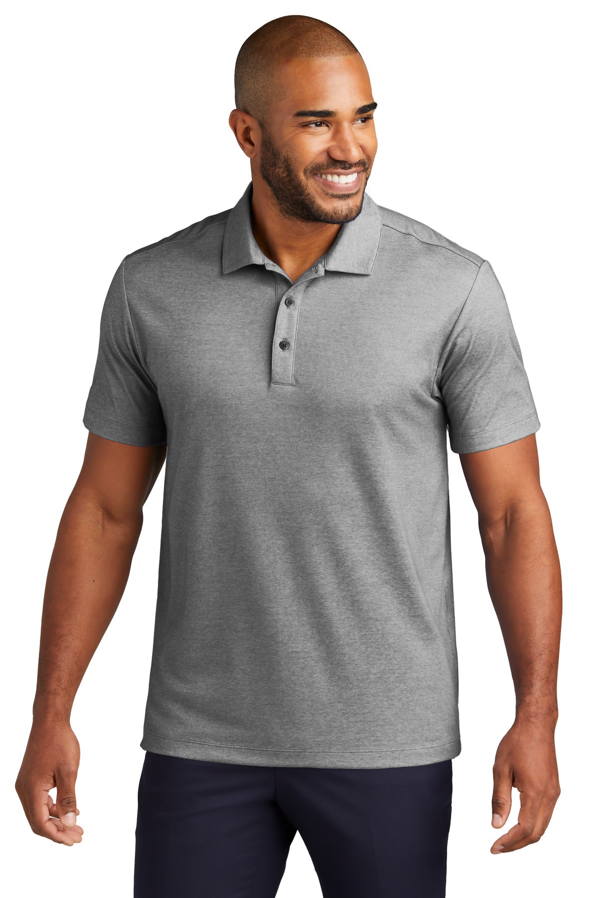 Polos/Knits Charcoal Heather Port Authority