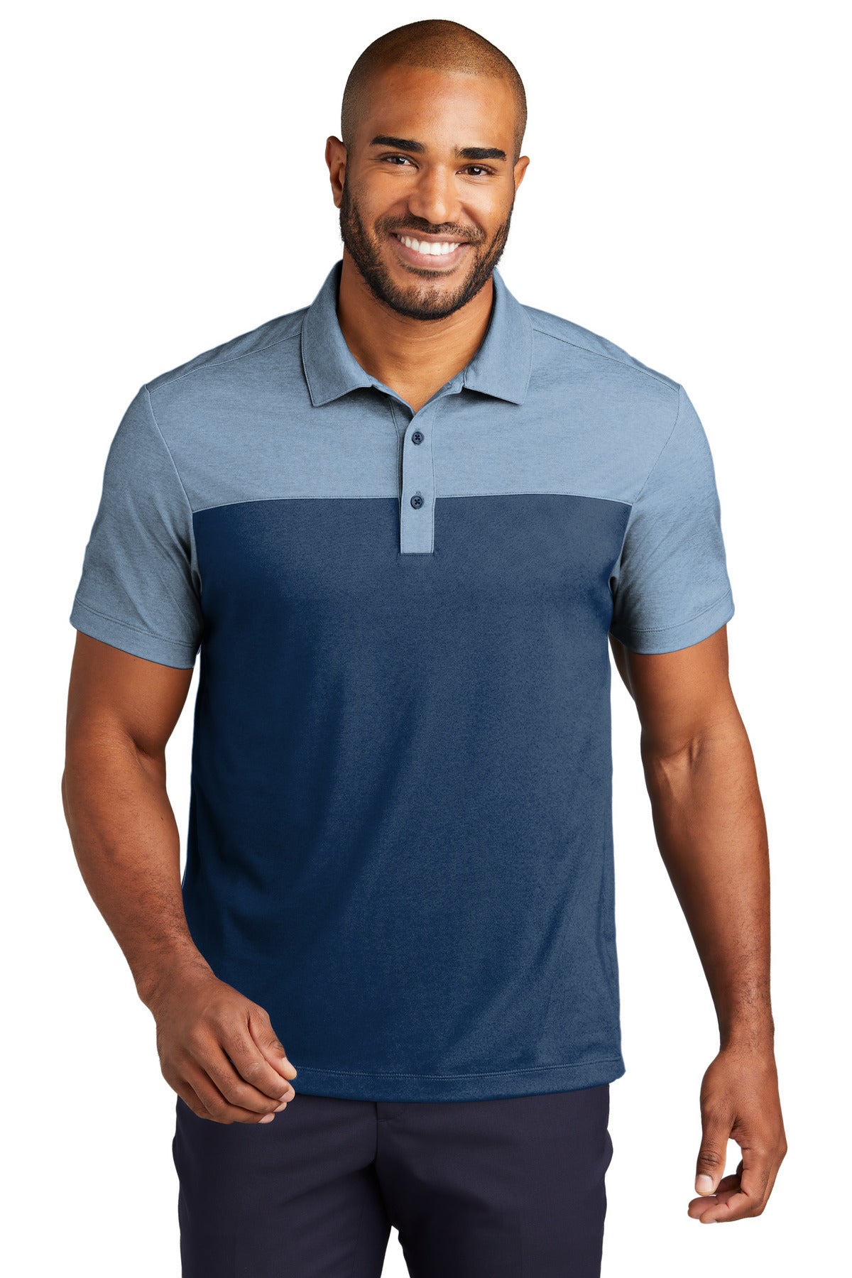 Polos/Knits Aegean Blue/ Aegean Blue Heather Port Authority