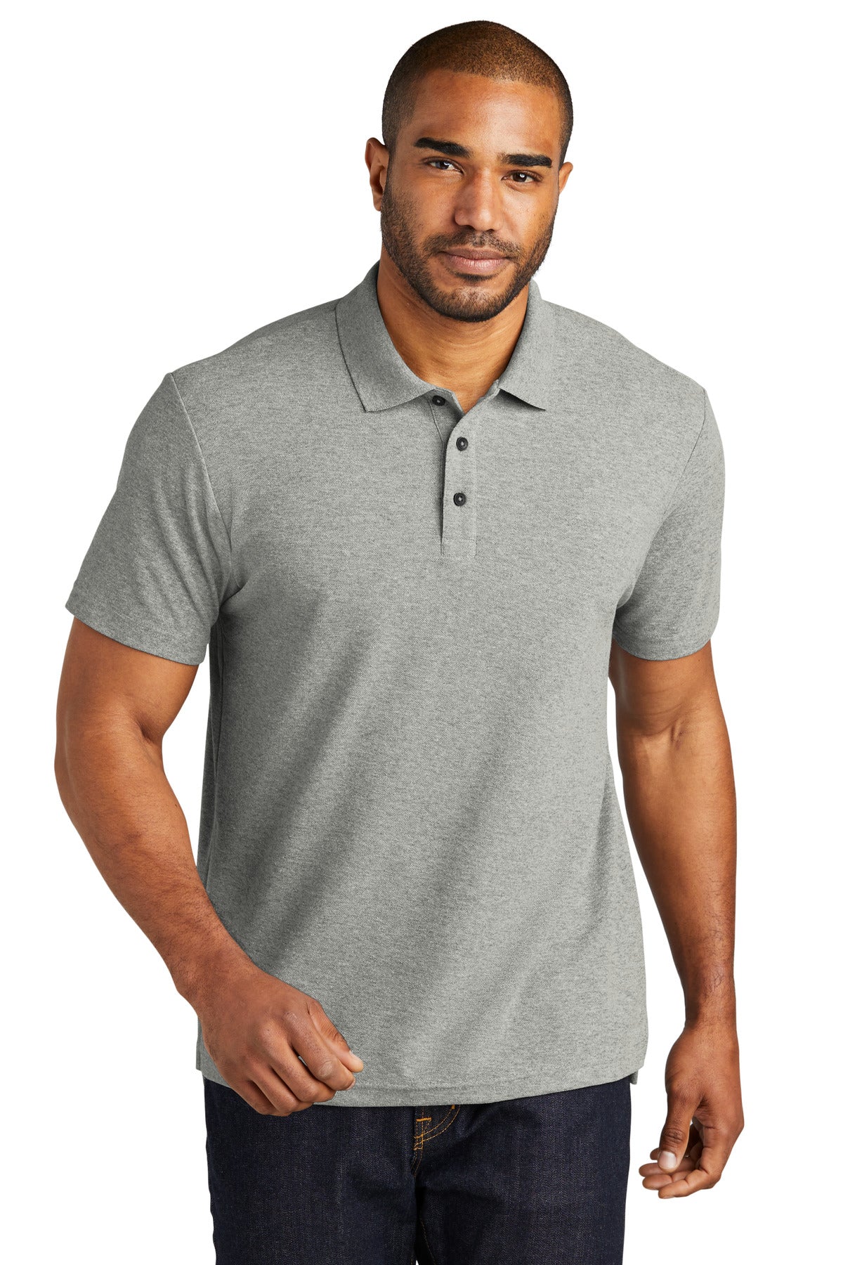 Polos/Knits Deep Smoke Heather Port Authority
