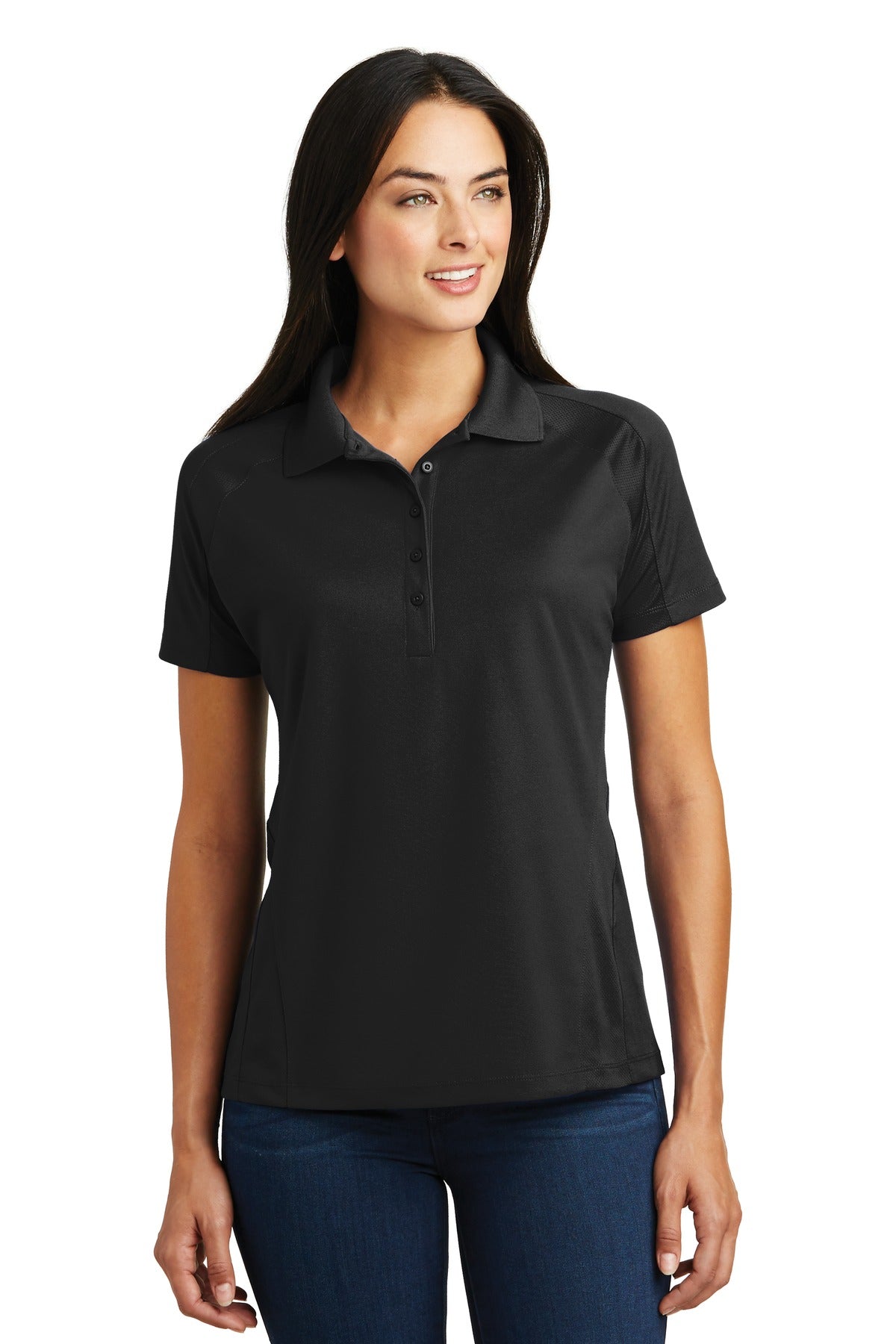 Ladies Black Sport-Tek