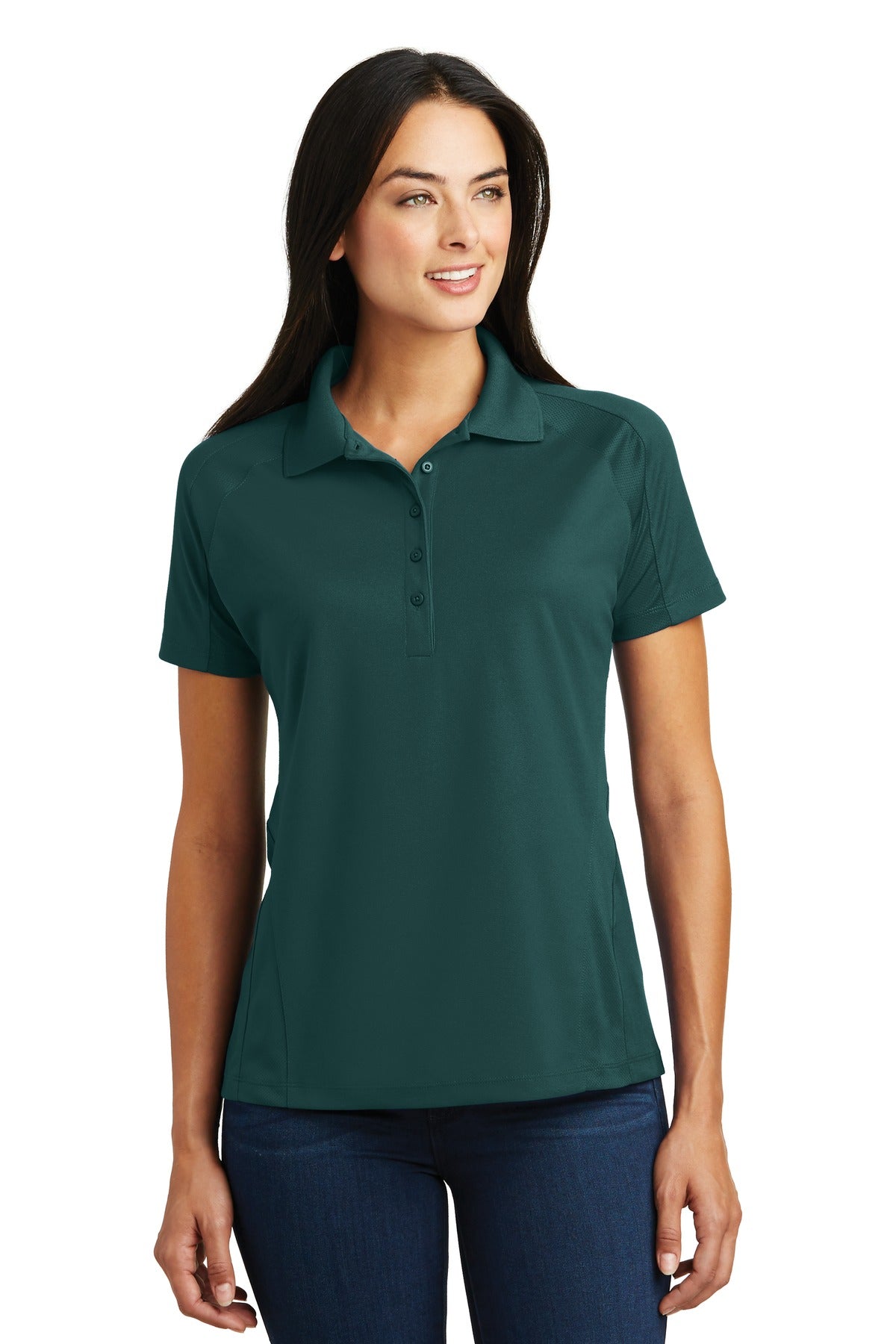 Ladies Dark Green Sport-Tek