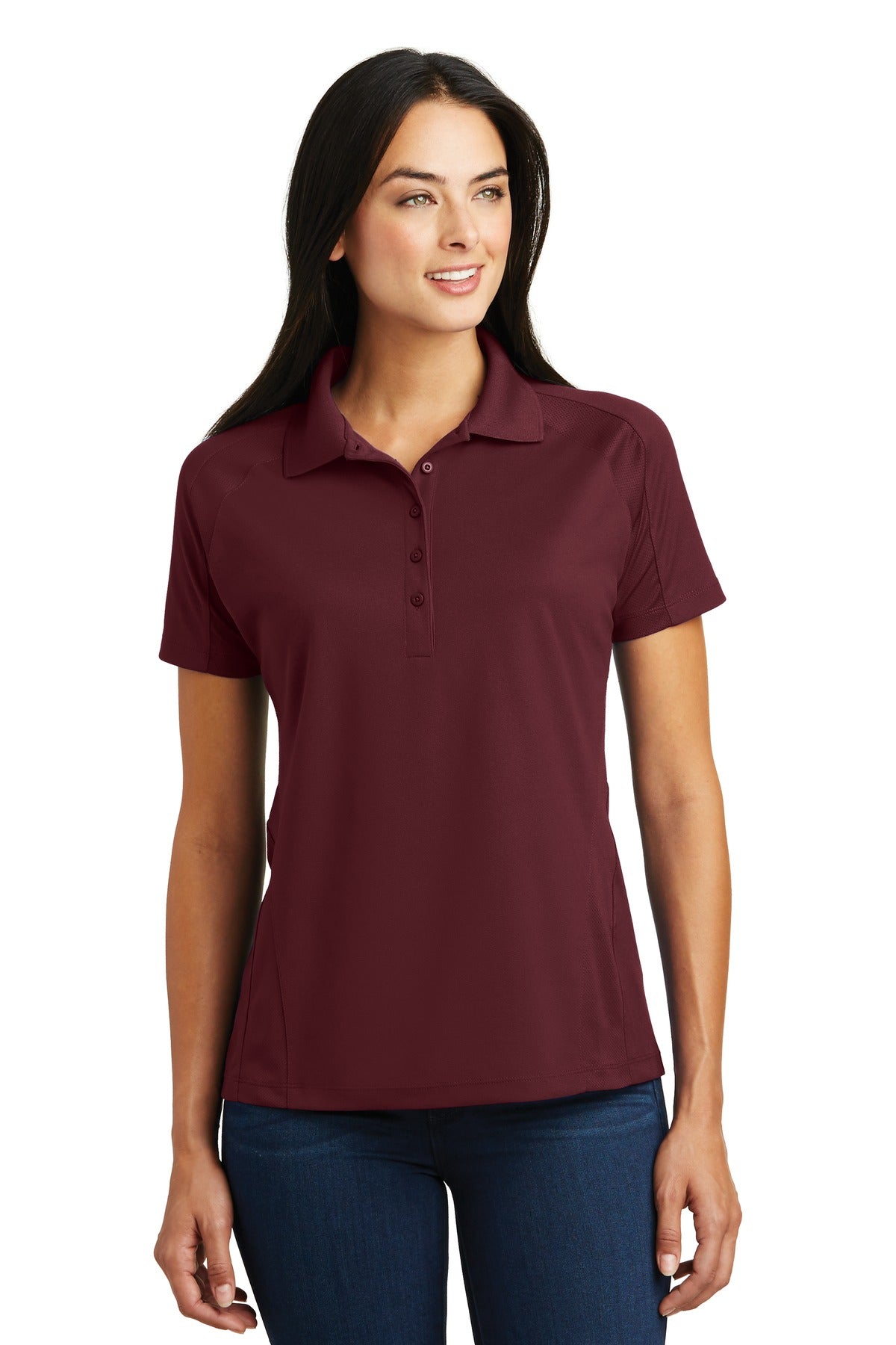 Ladies Maroon Sport-Tek