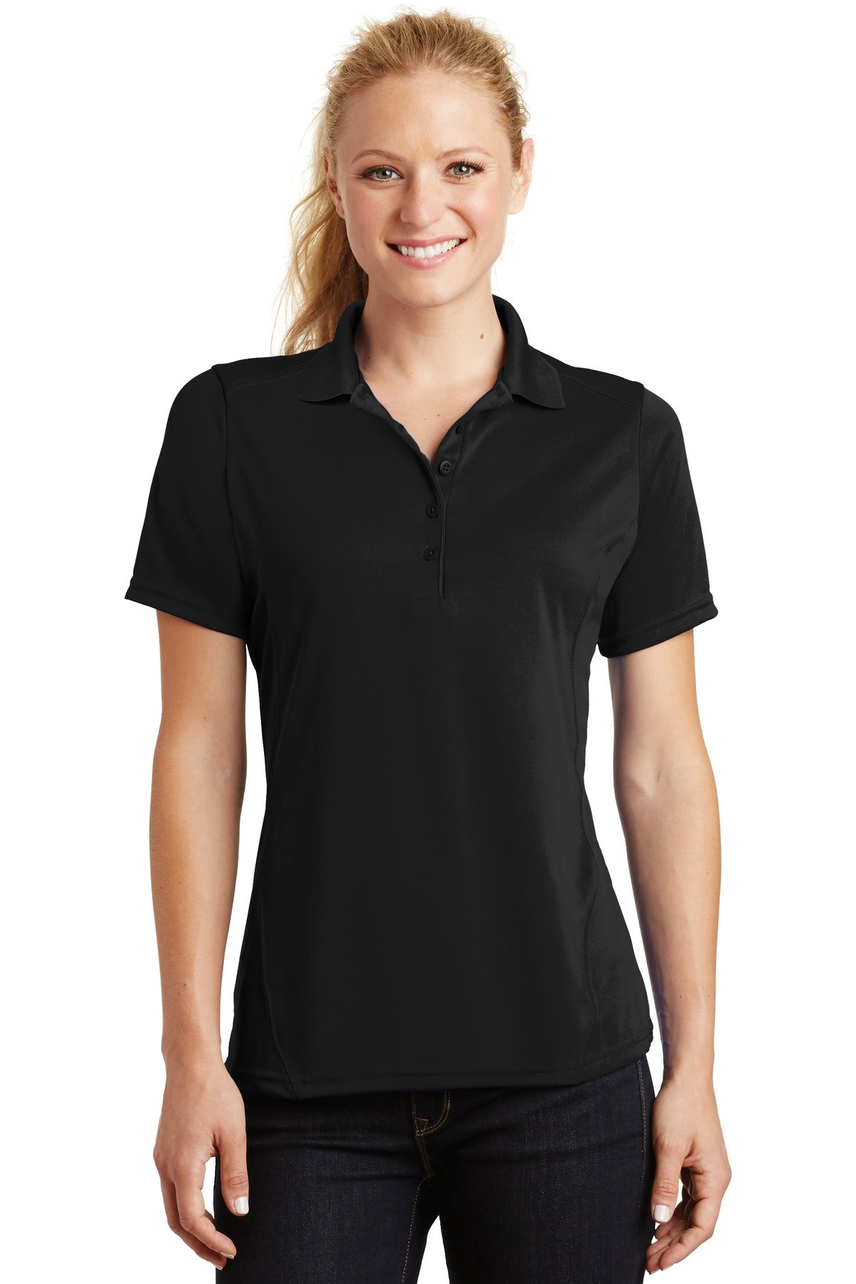 Ladies Black Sport-Tek