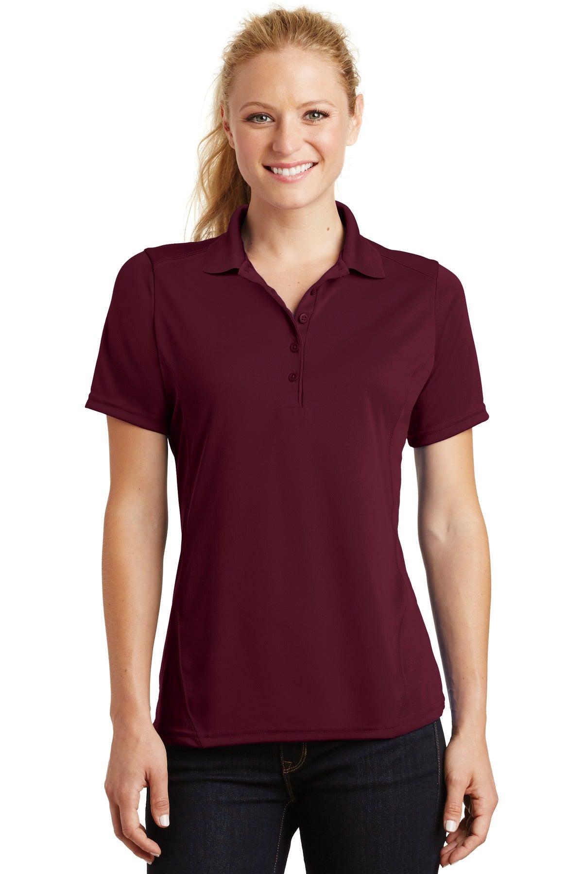 Ladies Maroon Sport-Tek