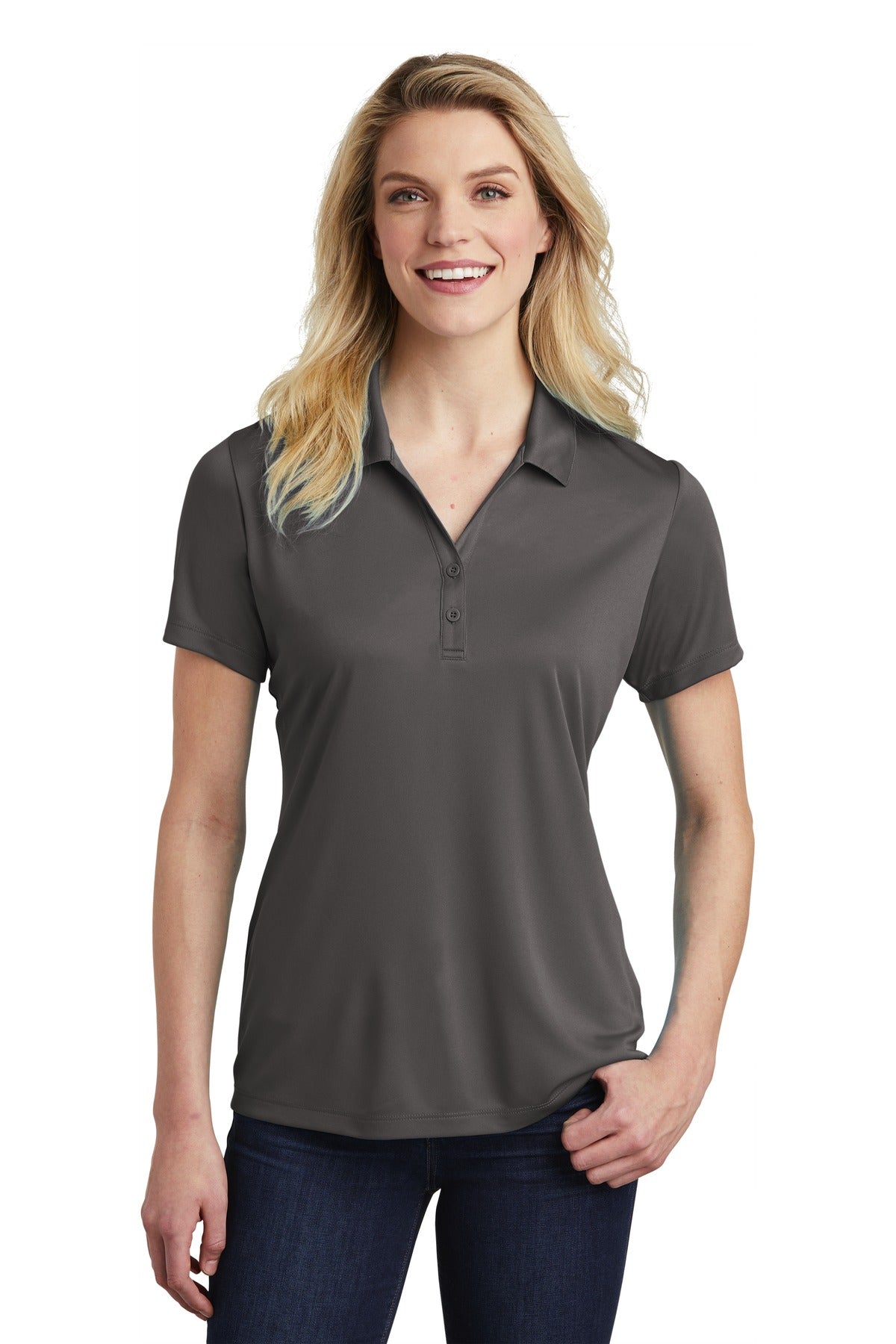 Ladies Iron Grey Sport-Tek