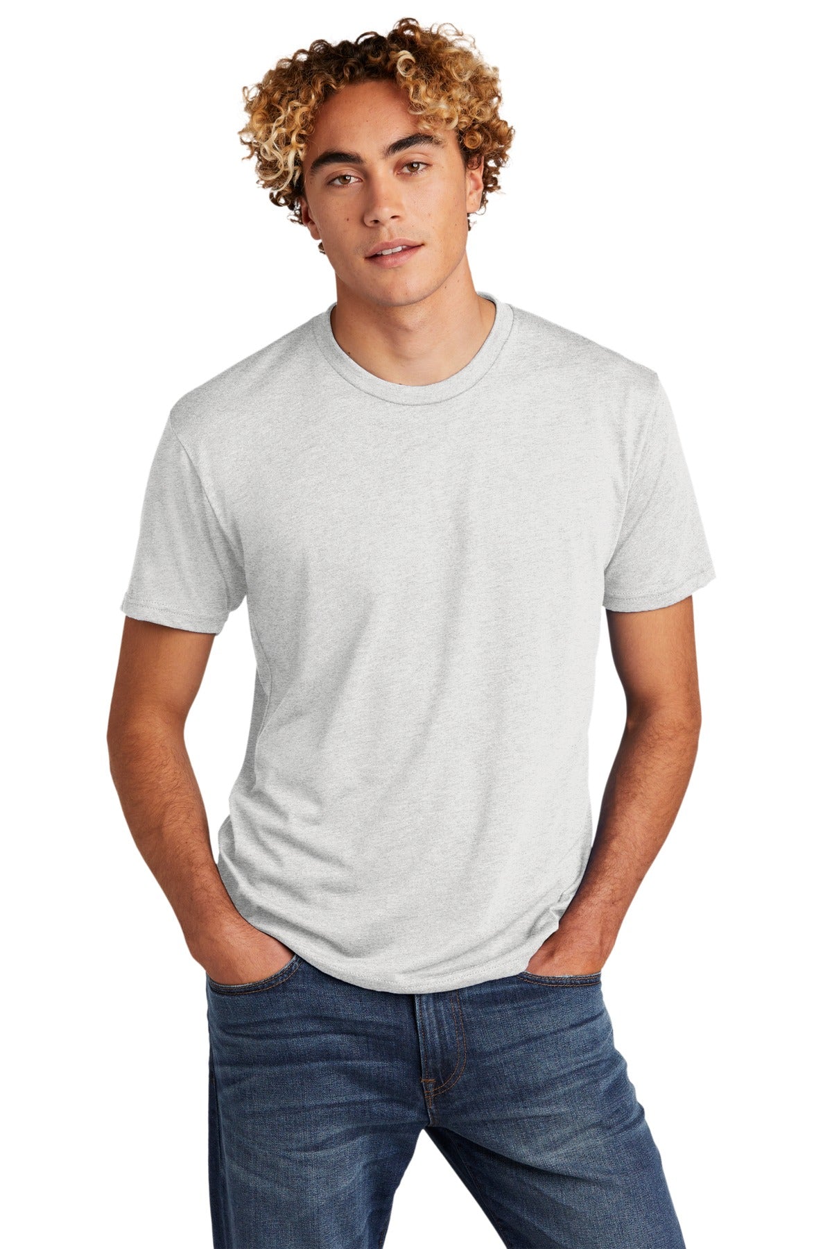 T-Shirts Heather White Next Level